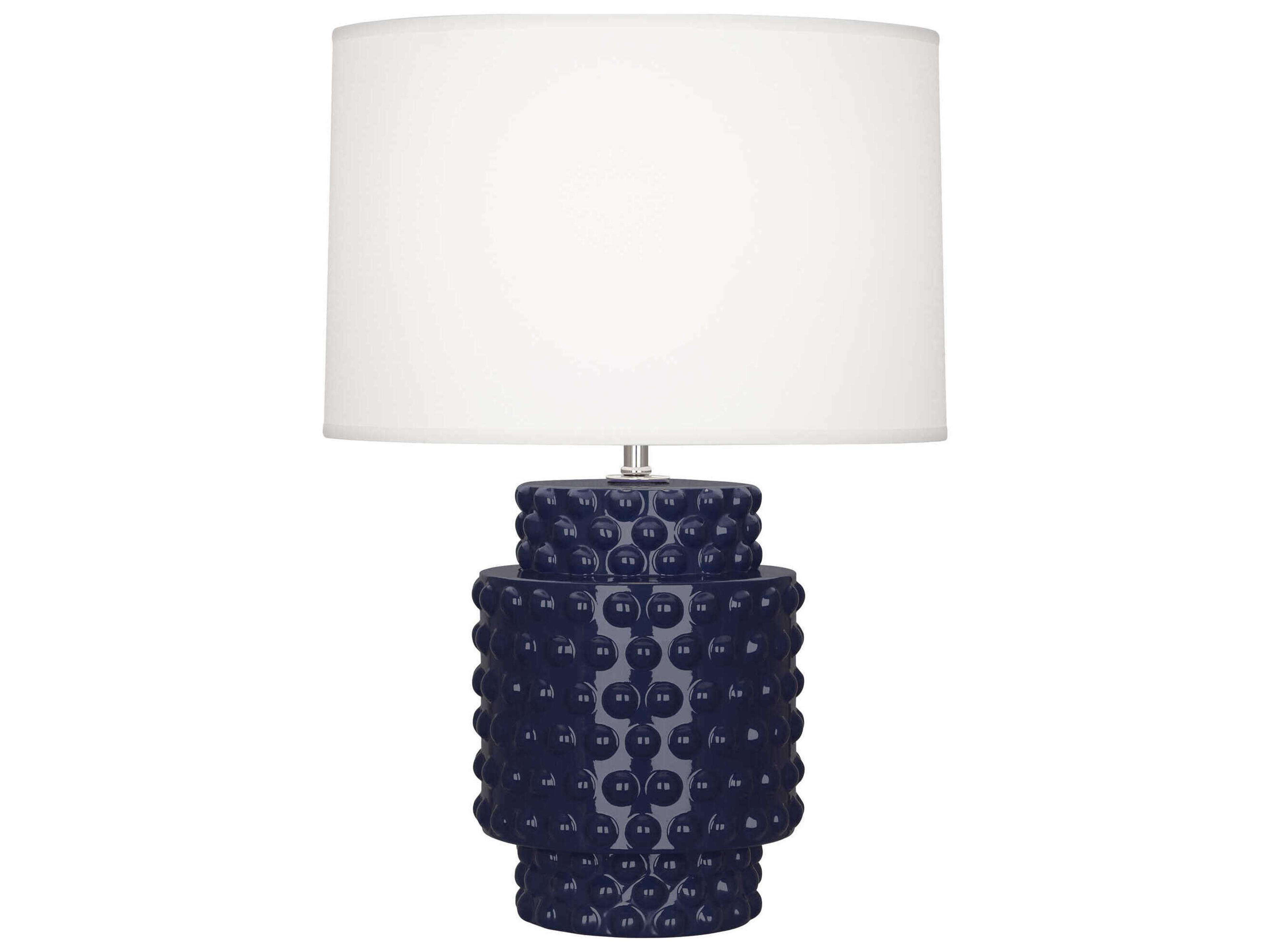 Dolly Accent Lamp Midnight Blue Textured Ceramic