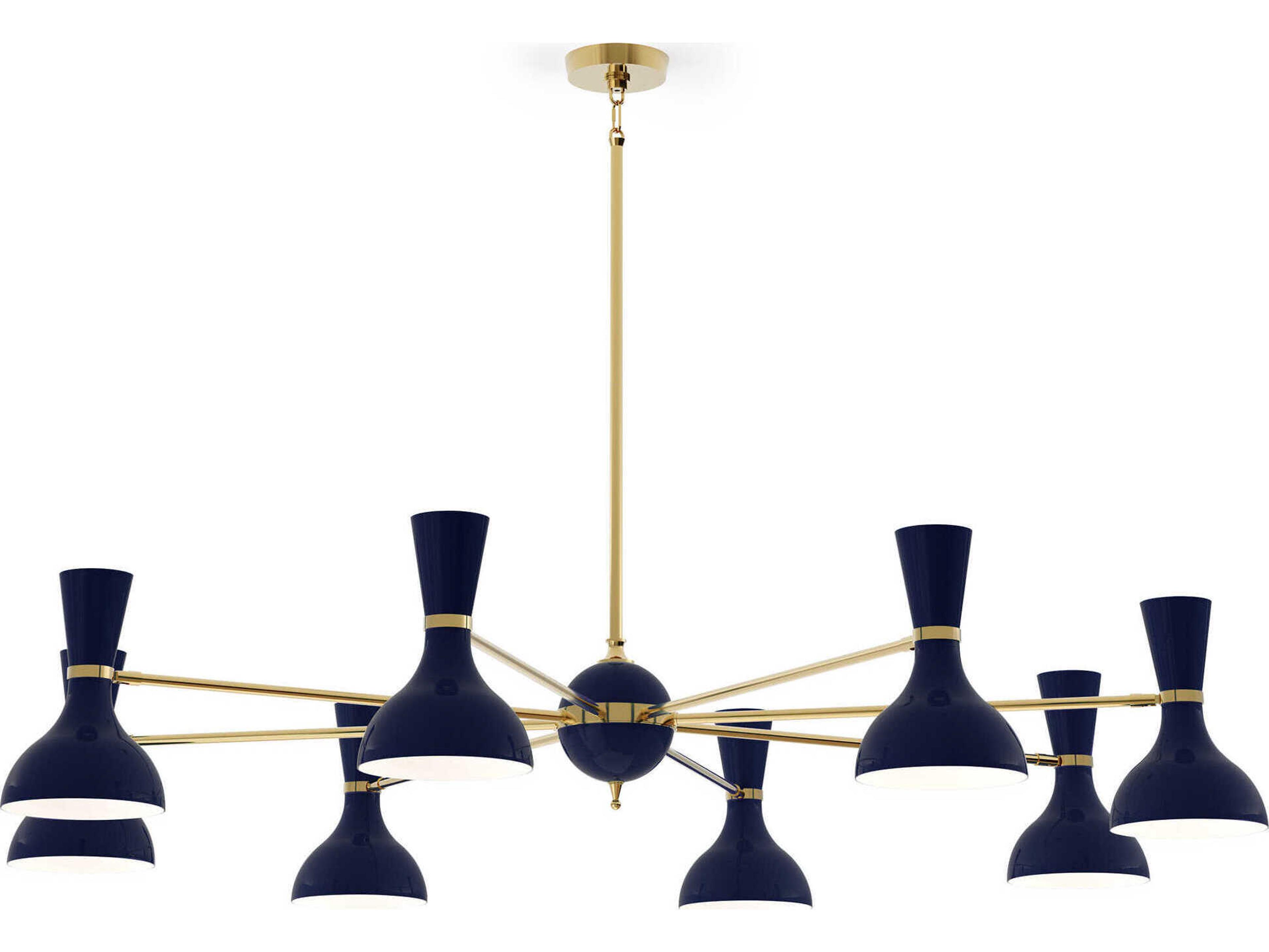 Clare 8-Light Midnight Blue Chandelier