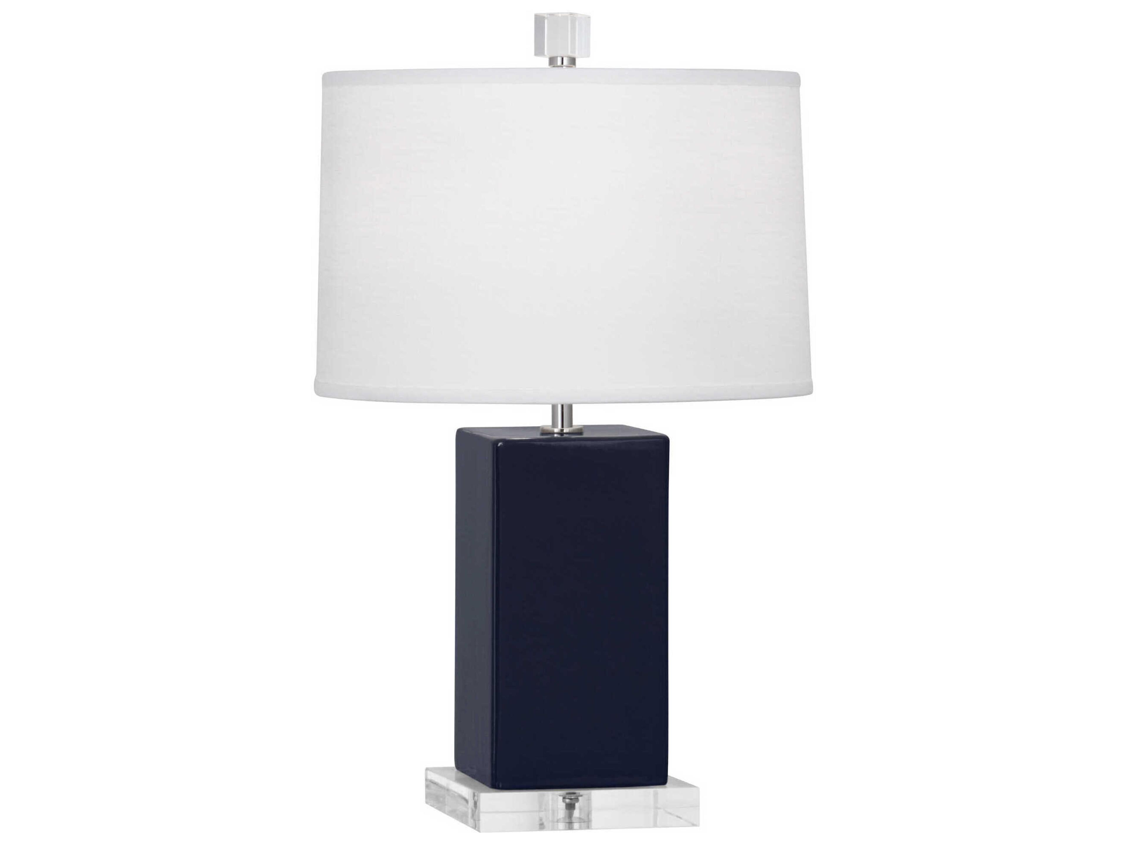 Harvey Accent Lamp in Midnight Blue Glazed Ceramic