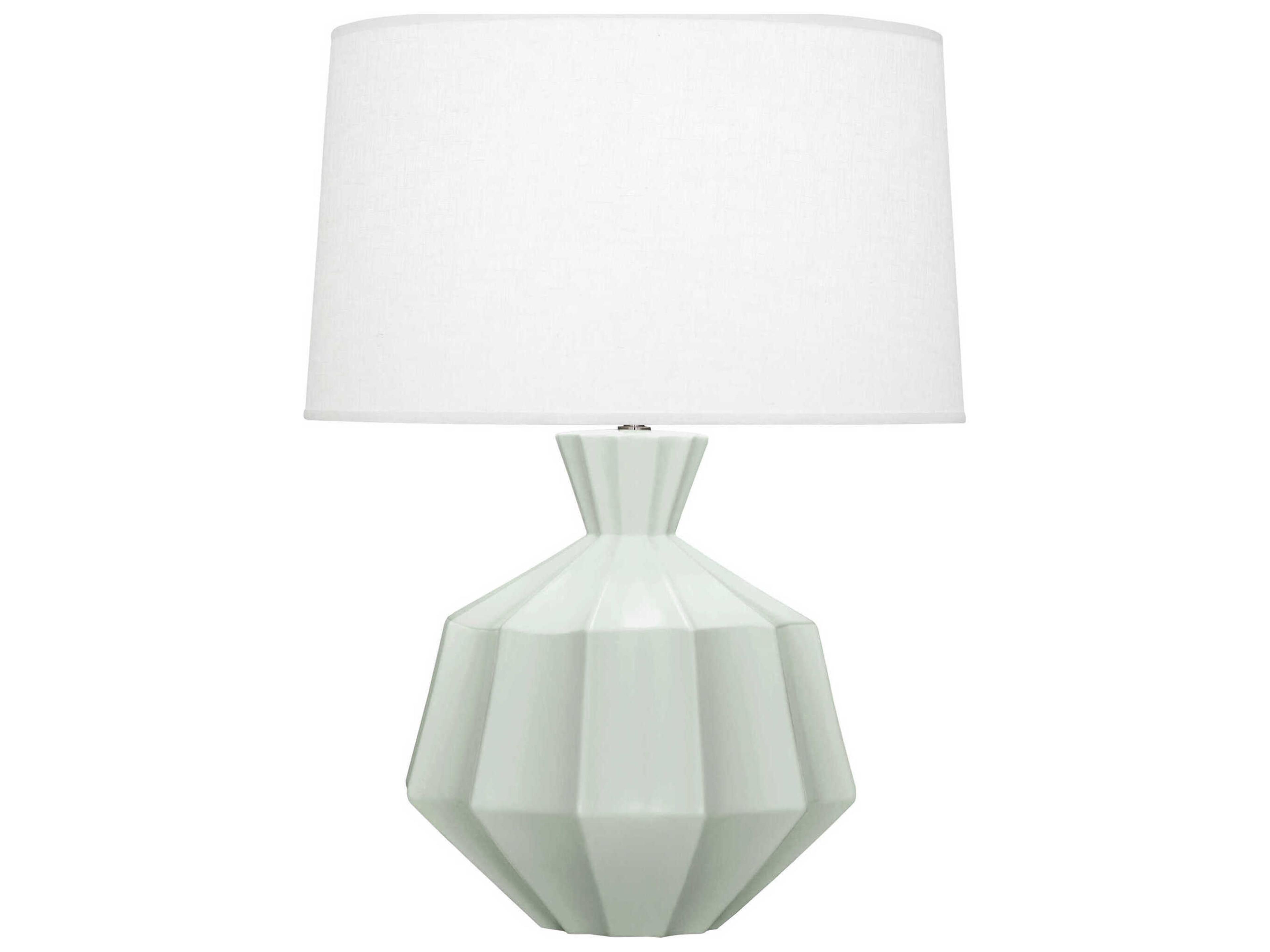 Orion Matte Celadon Glazed Green Table Lamp