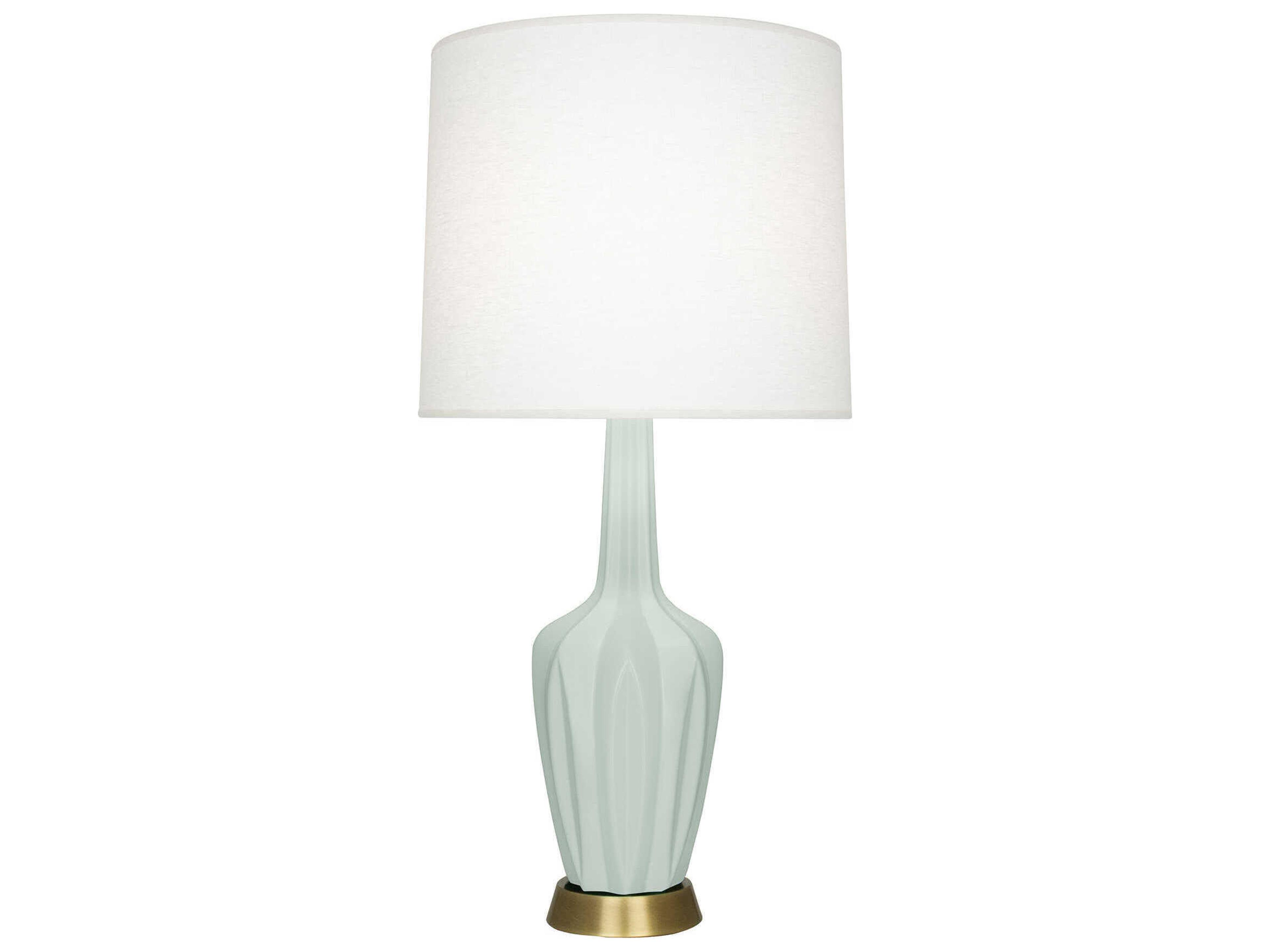 Robert Abbey Emma Matte Celadon Glazed Green Buffet Lamp