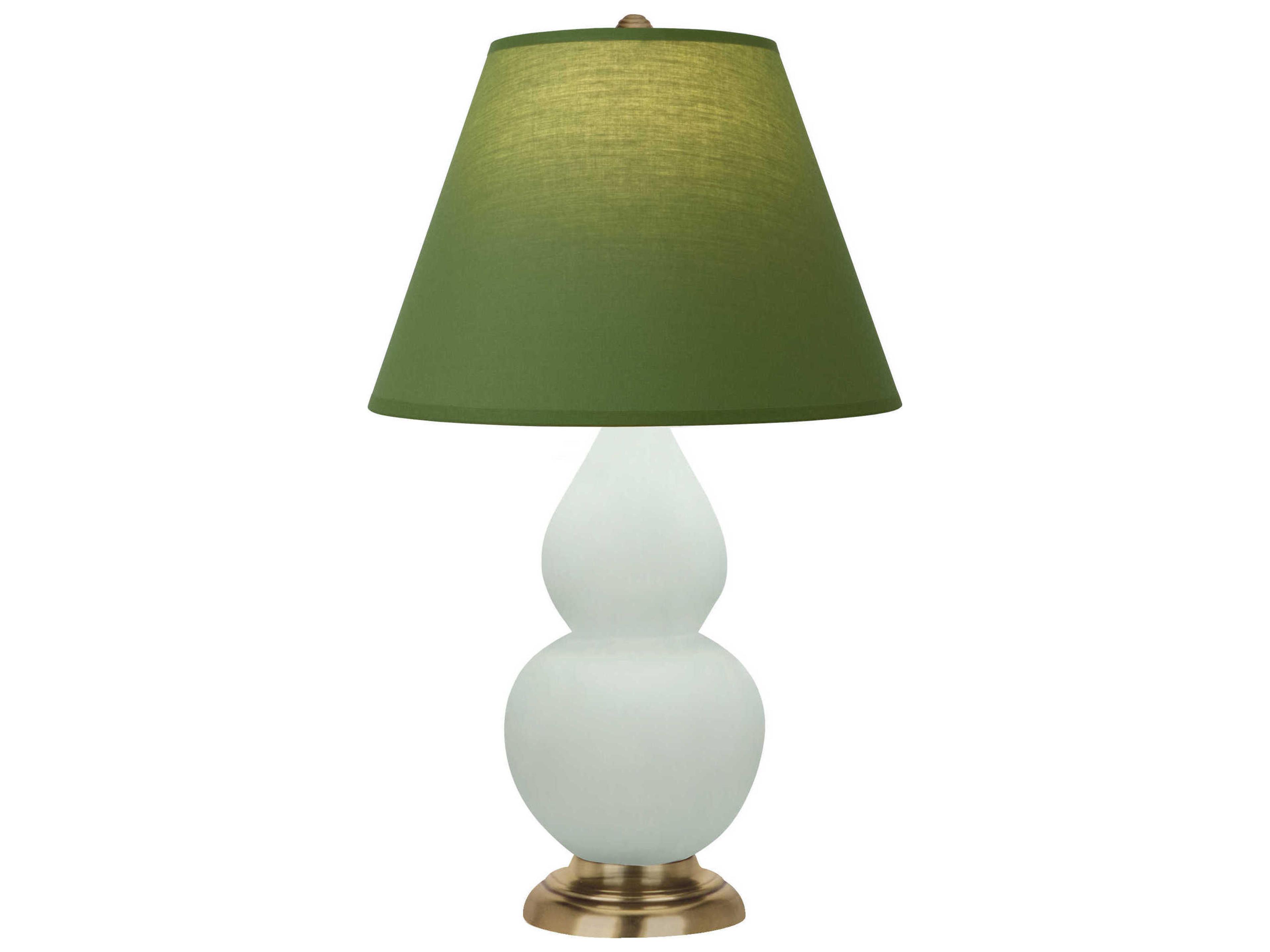 Robert Abbey Small Double Gourd Matte Celadon Glazed Green Table Lamp
