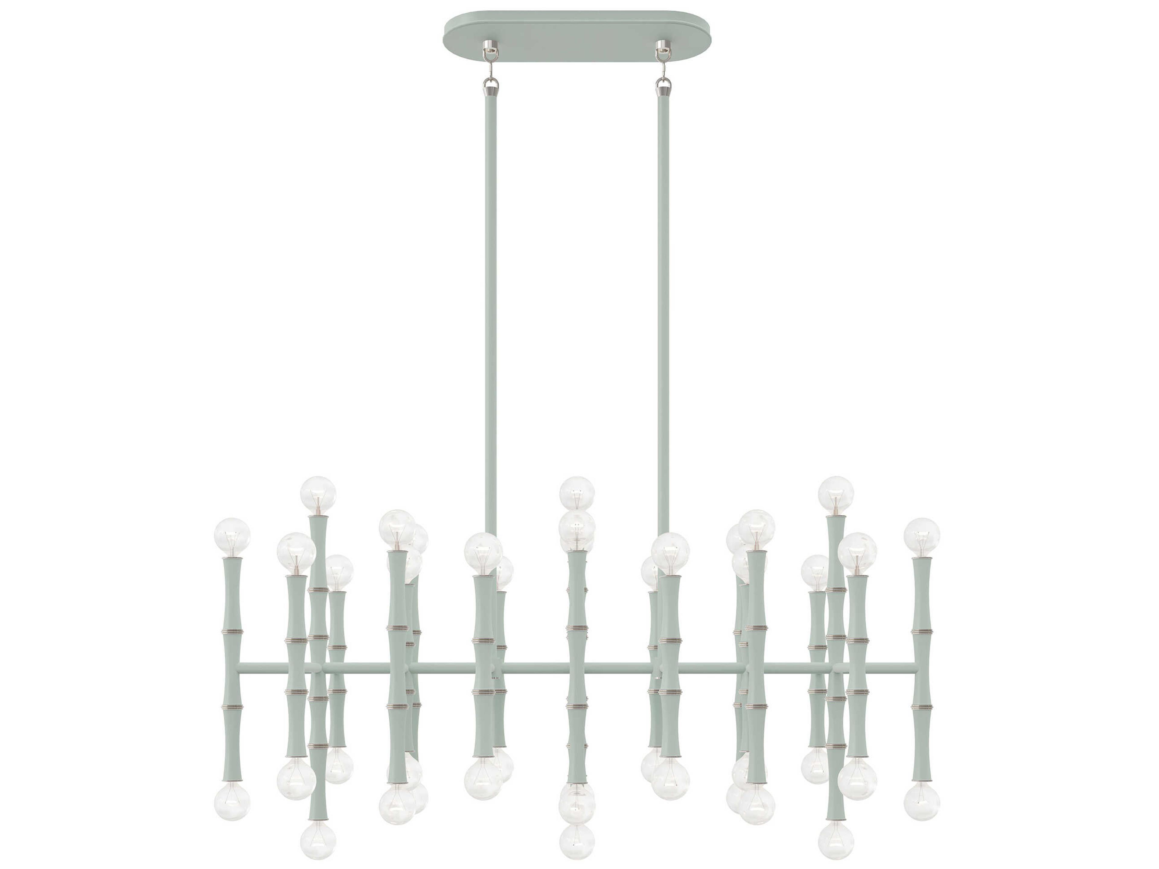 Robert Abbey Kane 42-Light Matte Celadon Green Island Pendant