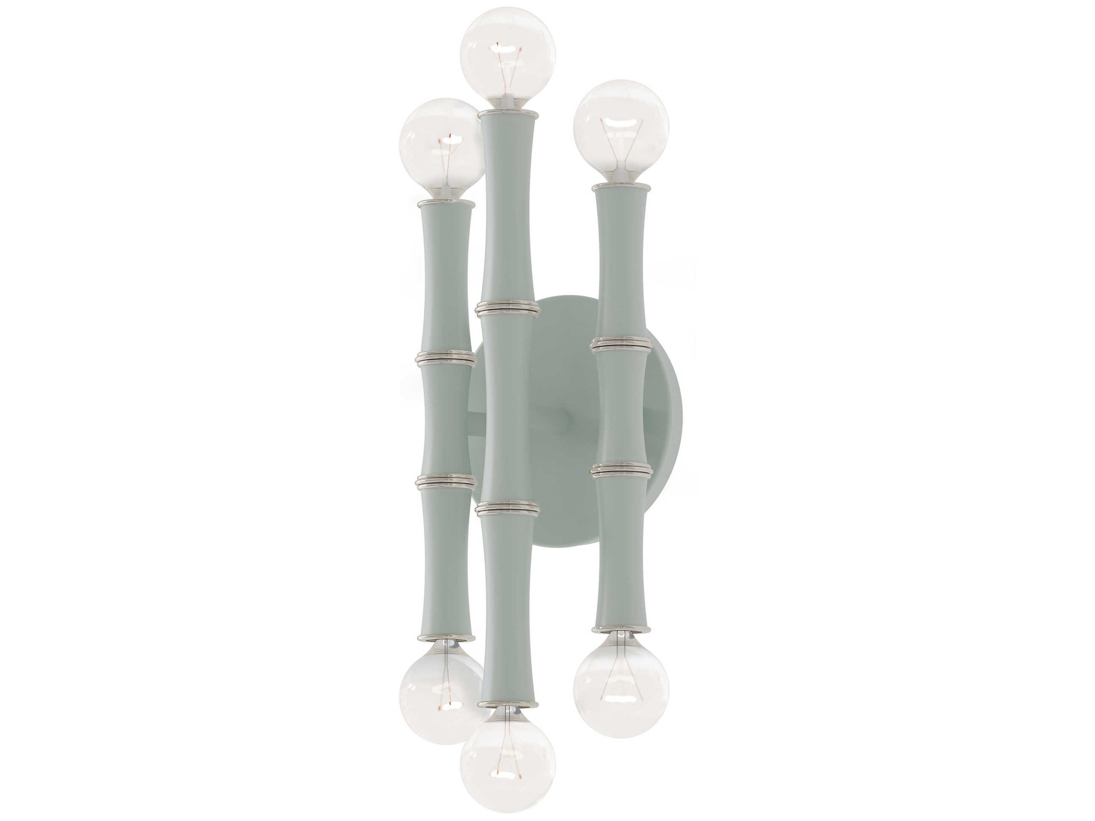 Robert Abbey Kane 6-Light Matte Celadon Green Wall Sconce