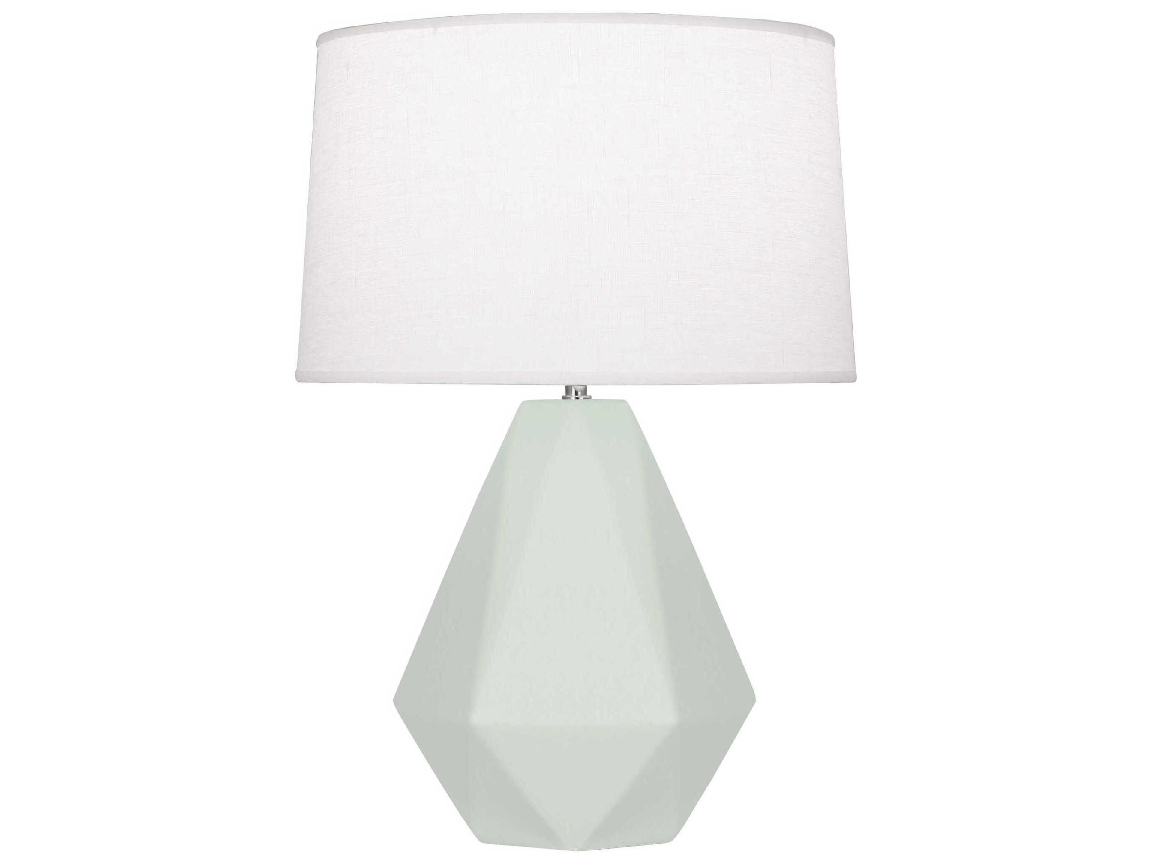 Delta Matte Celadon Glazed Green Table Lamp