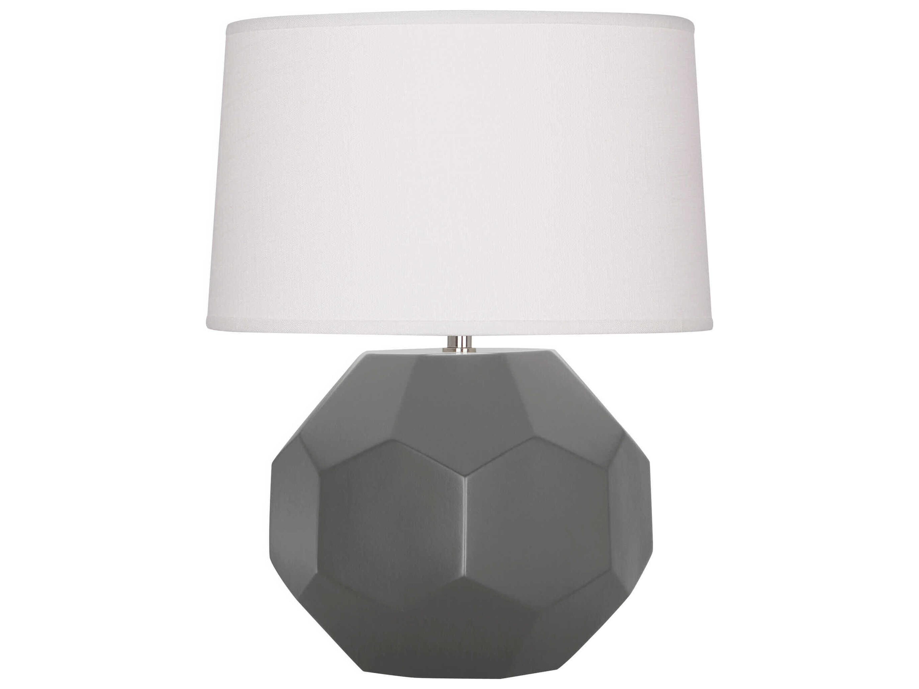 Franklin Matte Ash Glazed Gray Table Lamp