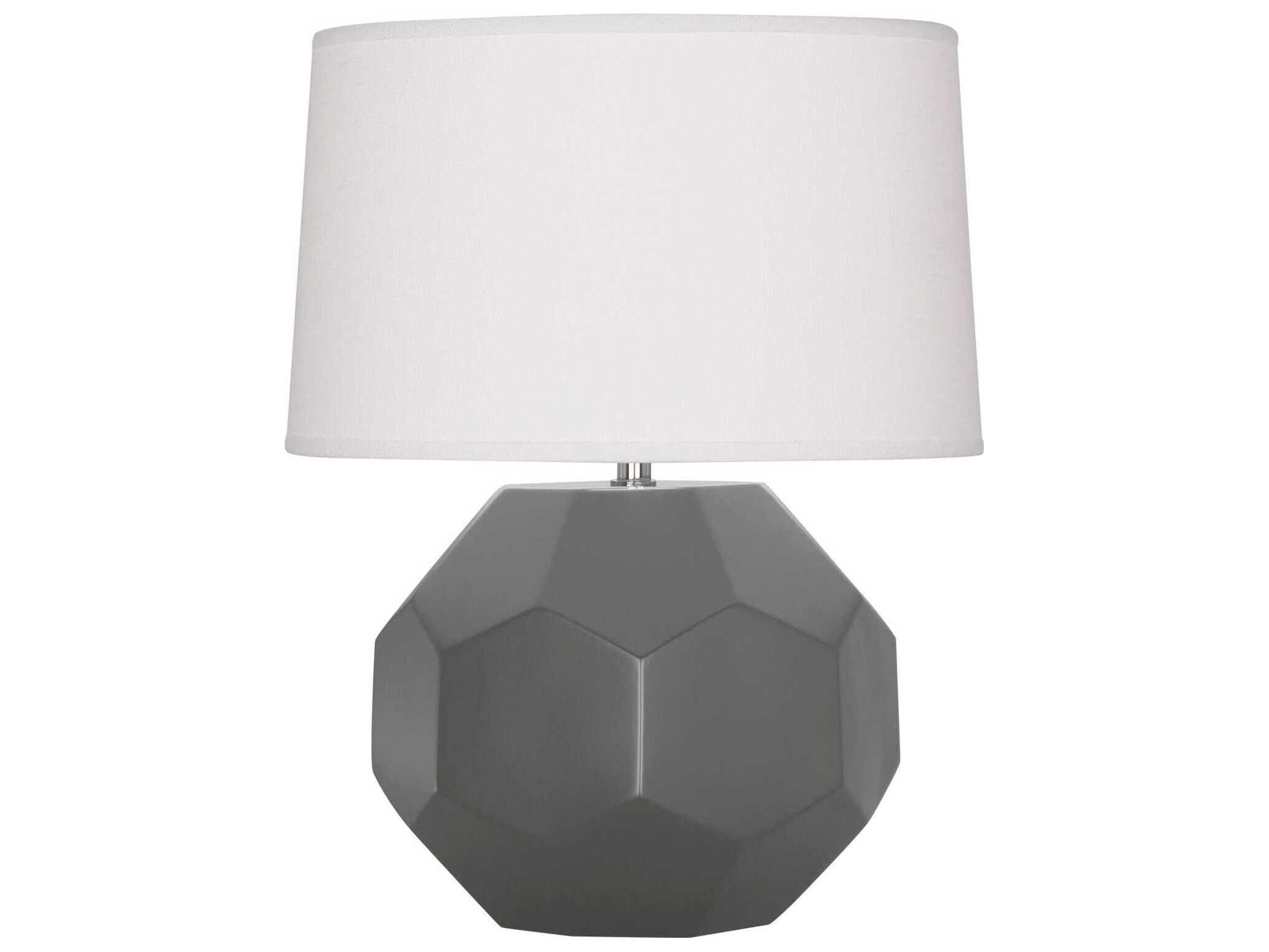 Franklin Matte Ash Glazed Gray Table Lamp