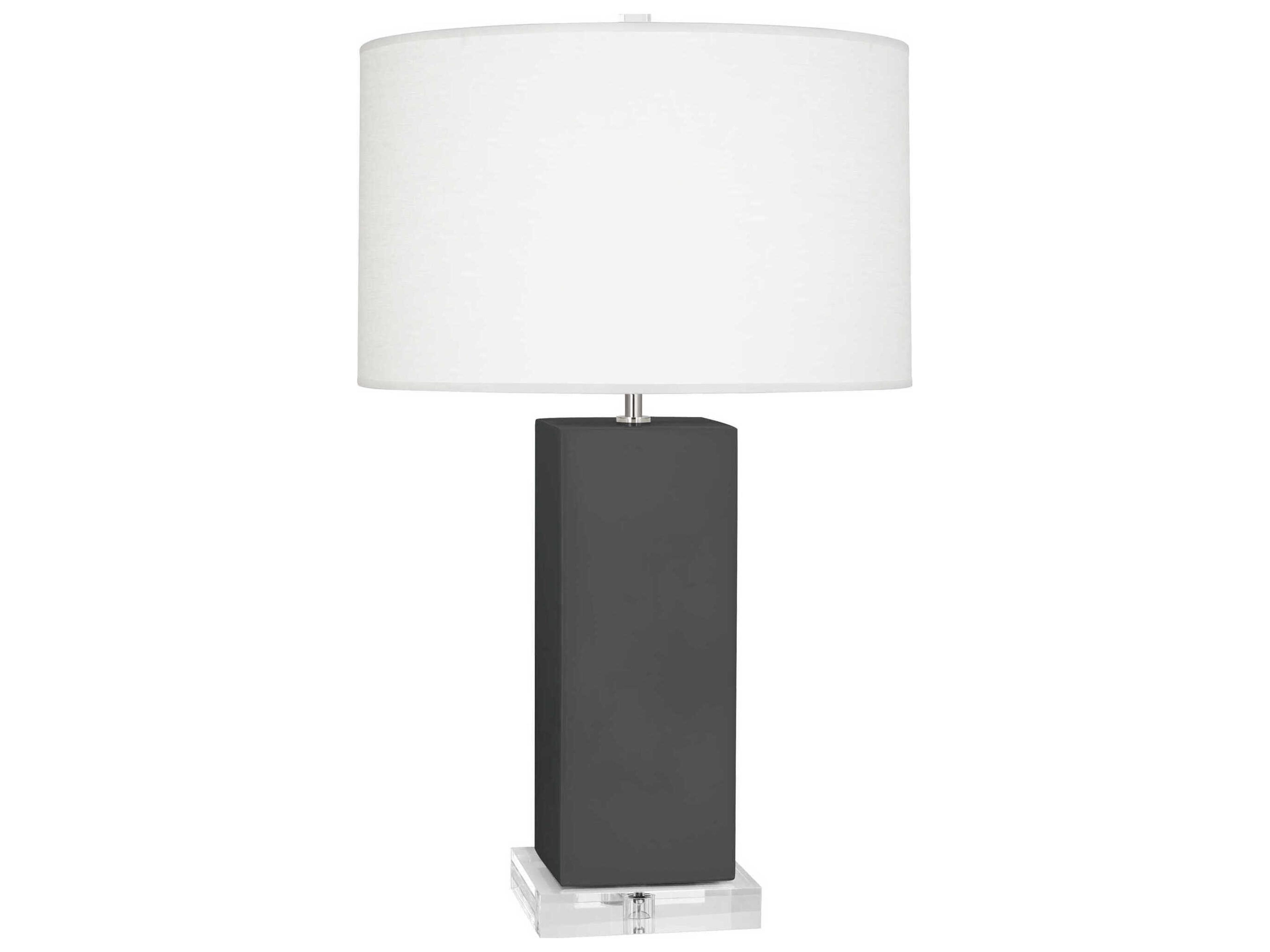 Harvey Matte Ash Glazed Gray Buffet Lamp