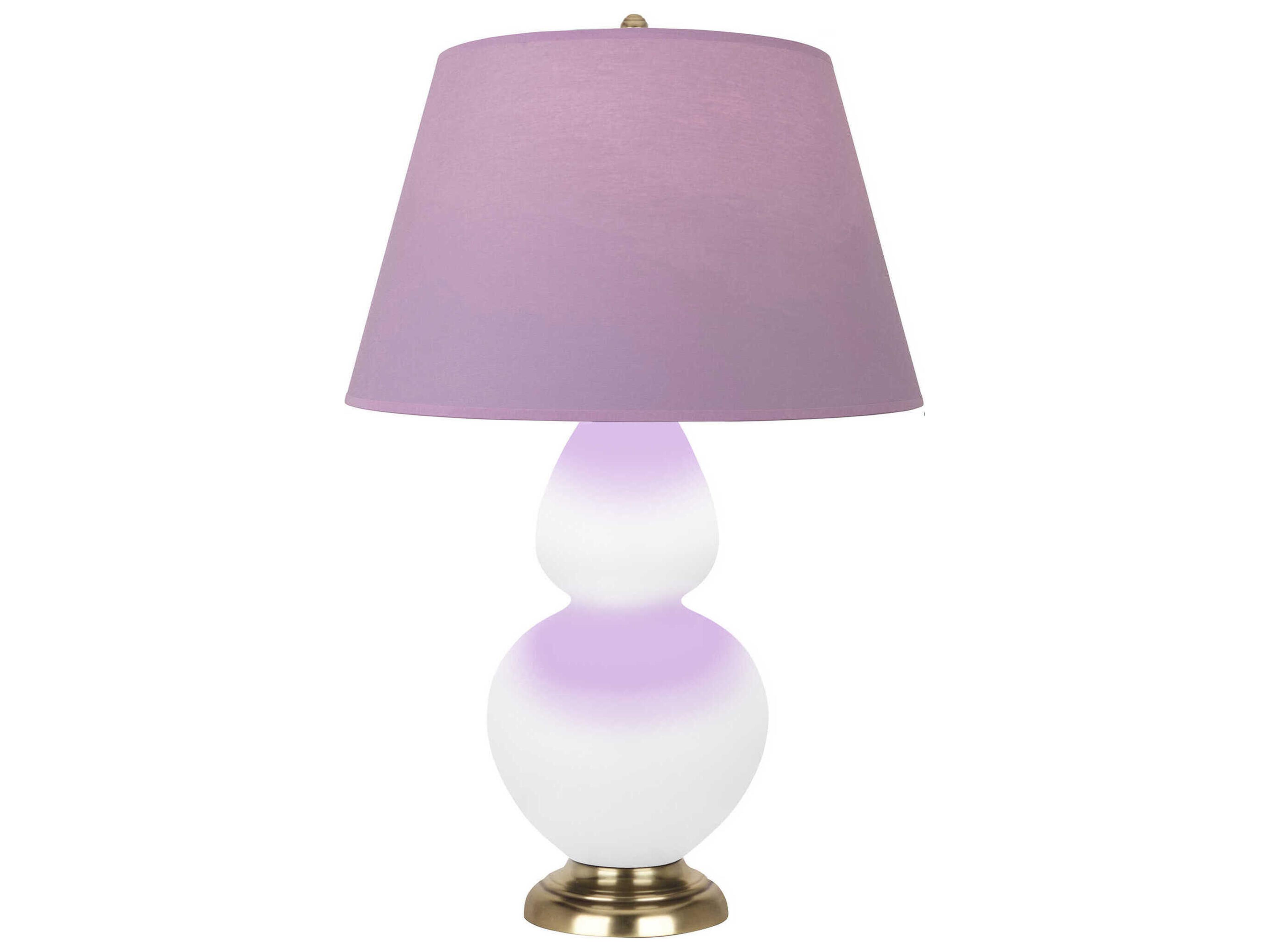 Robert Abbey Double Gourd Matte Daisy Glazed White Buffet Lamp