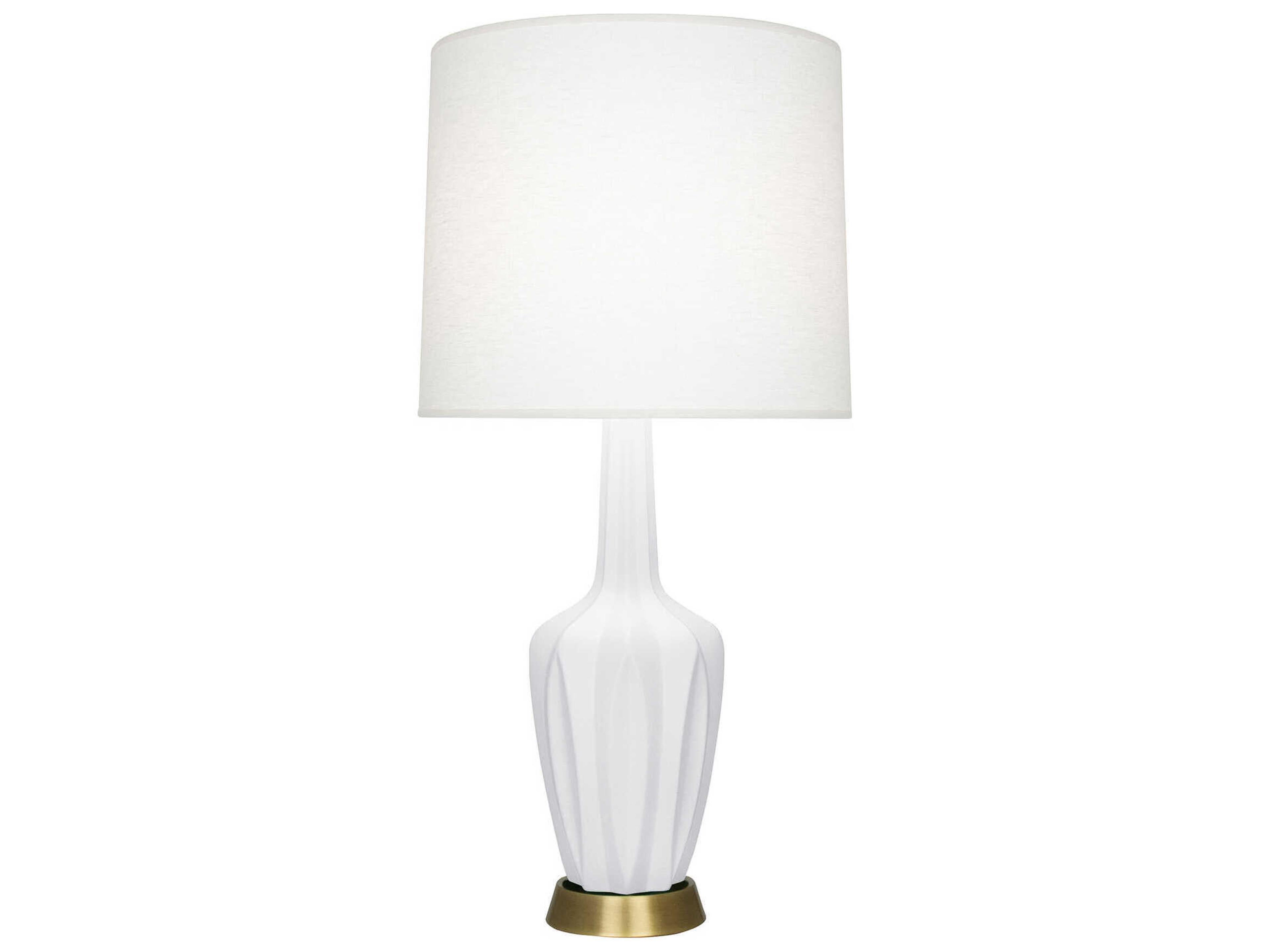 Robert Abbey Emma Matte Daisy Glazed White Buffet Lamp