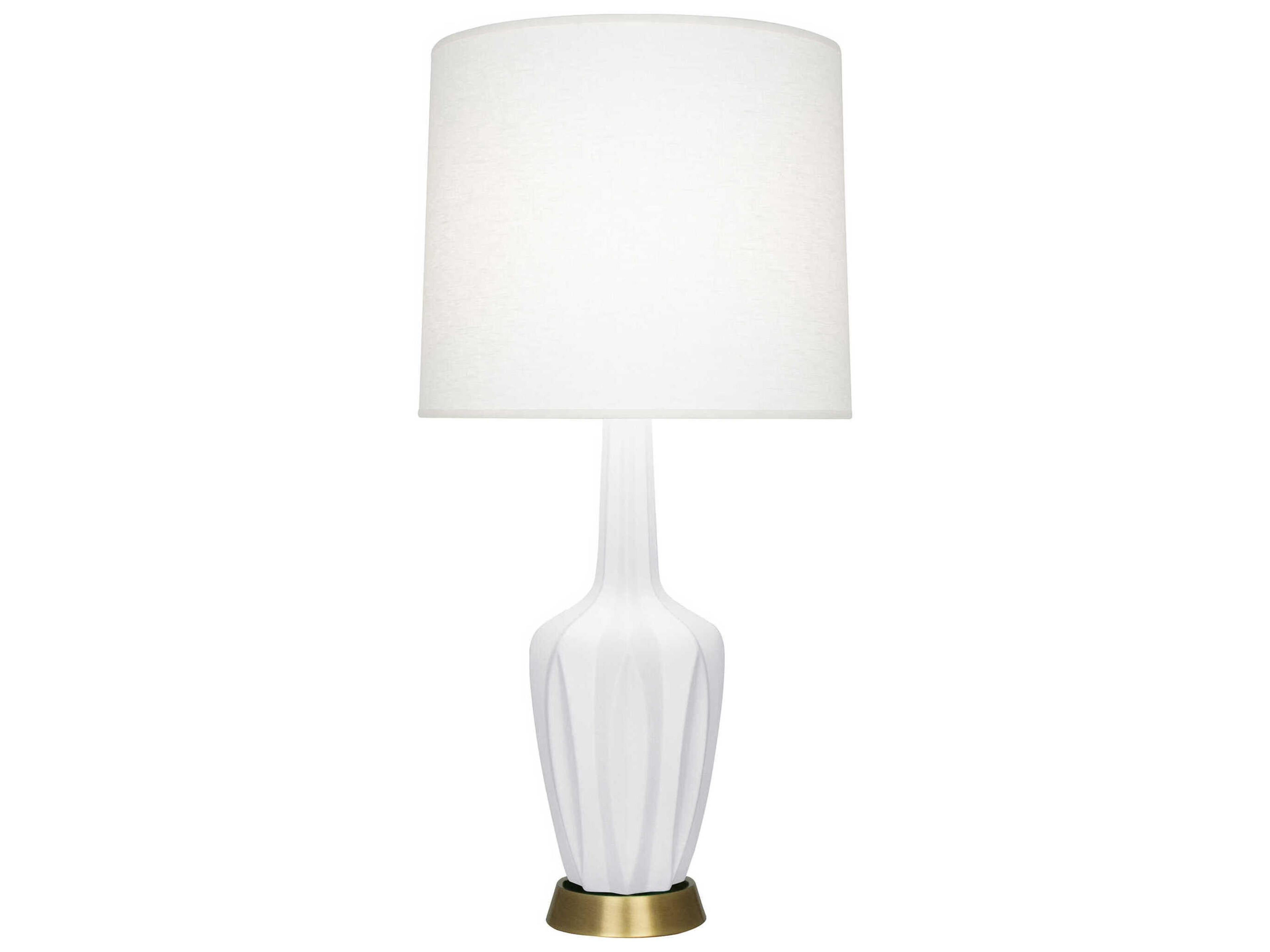 Robert Abbey Emma Matte Daisy Glazed White Buffet Lamp