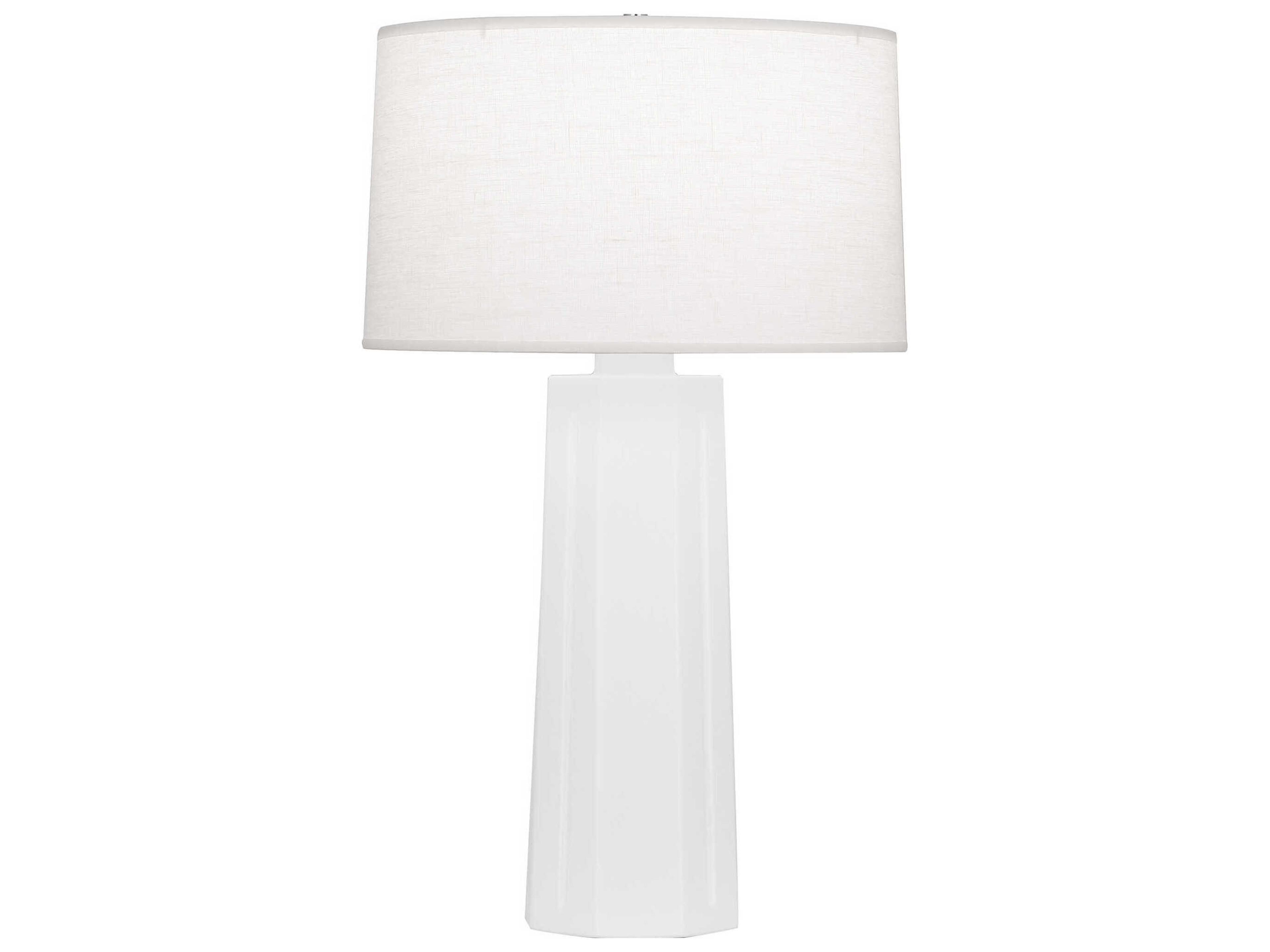 Mason Matte Daisy Glazed White Buffet Lamp