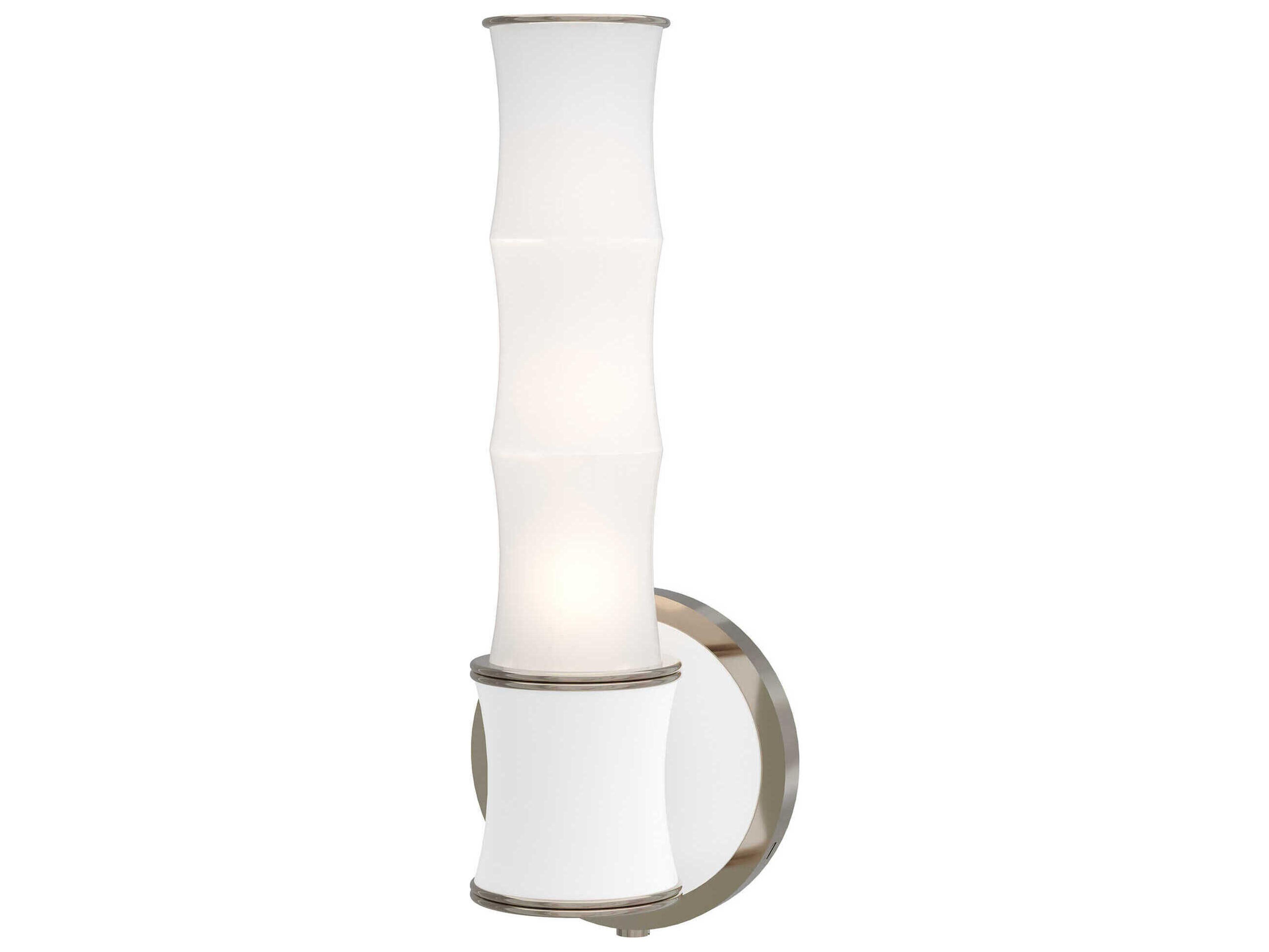 Robert Abbey Kane 1-Light Matte Daisy White Wall Sconce