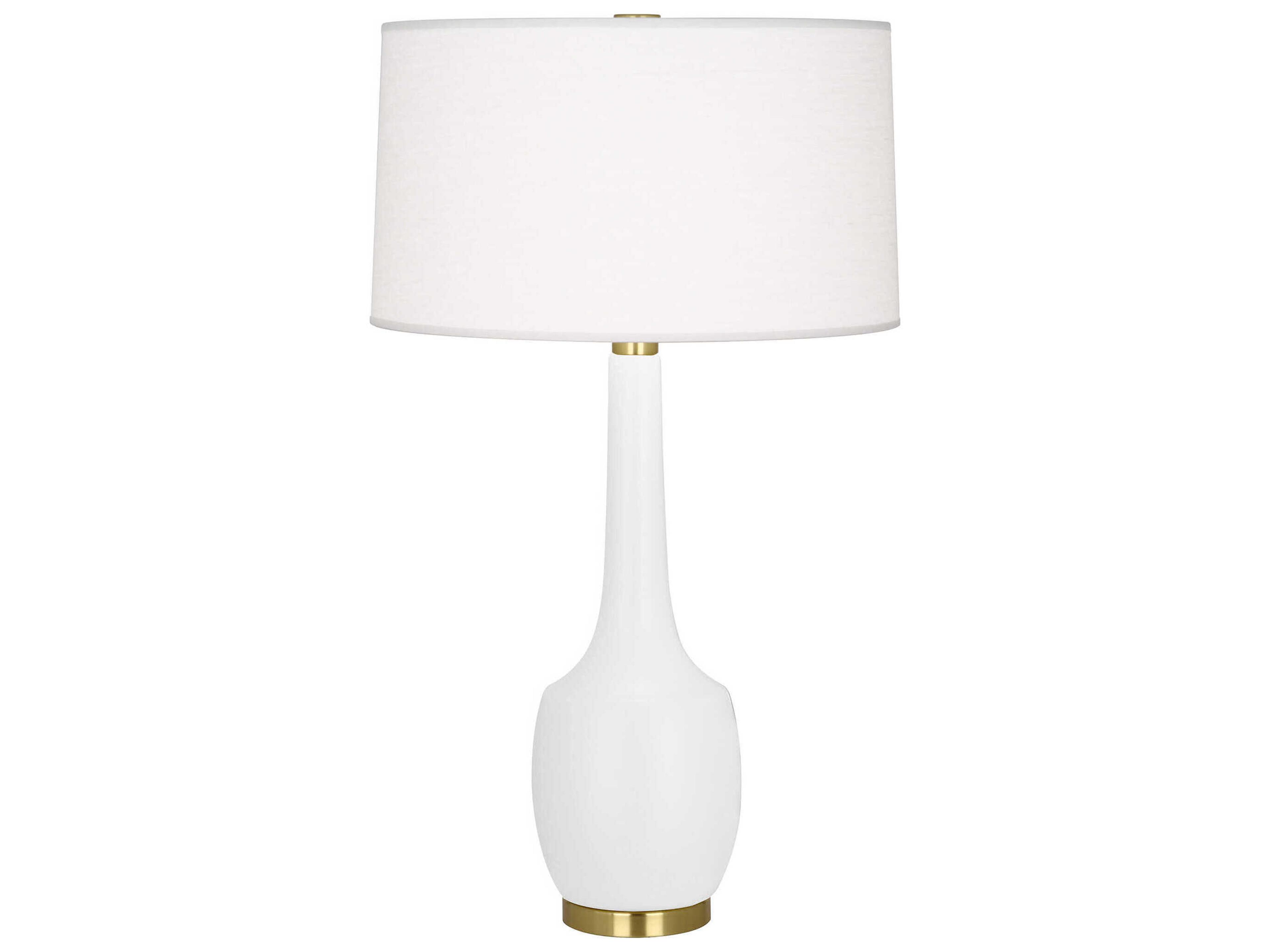 Delilah Matte Daisy Glazed White Buffet Lamp