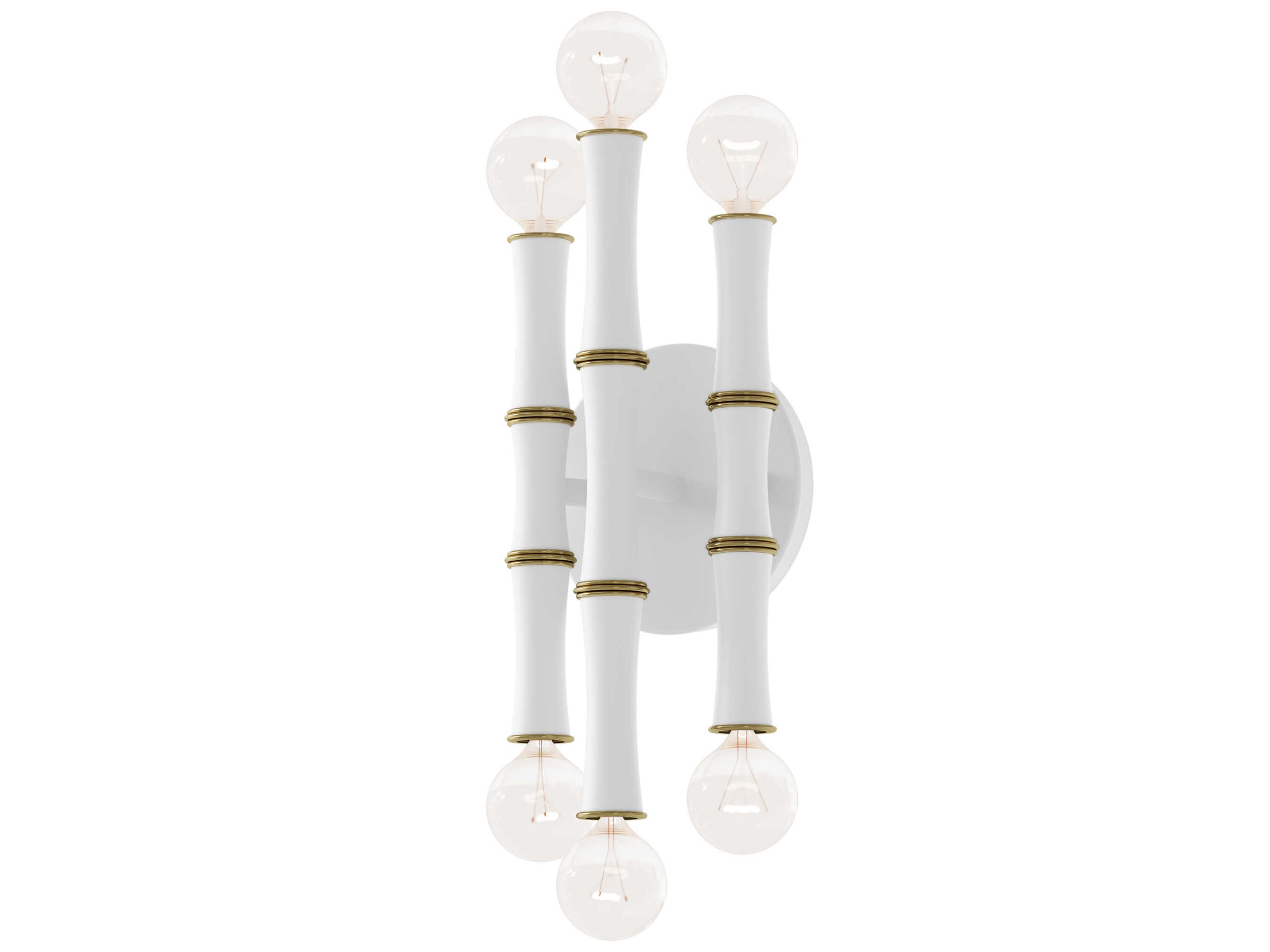 Kane 6-Light Matte Daisy White Wall Sconce