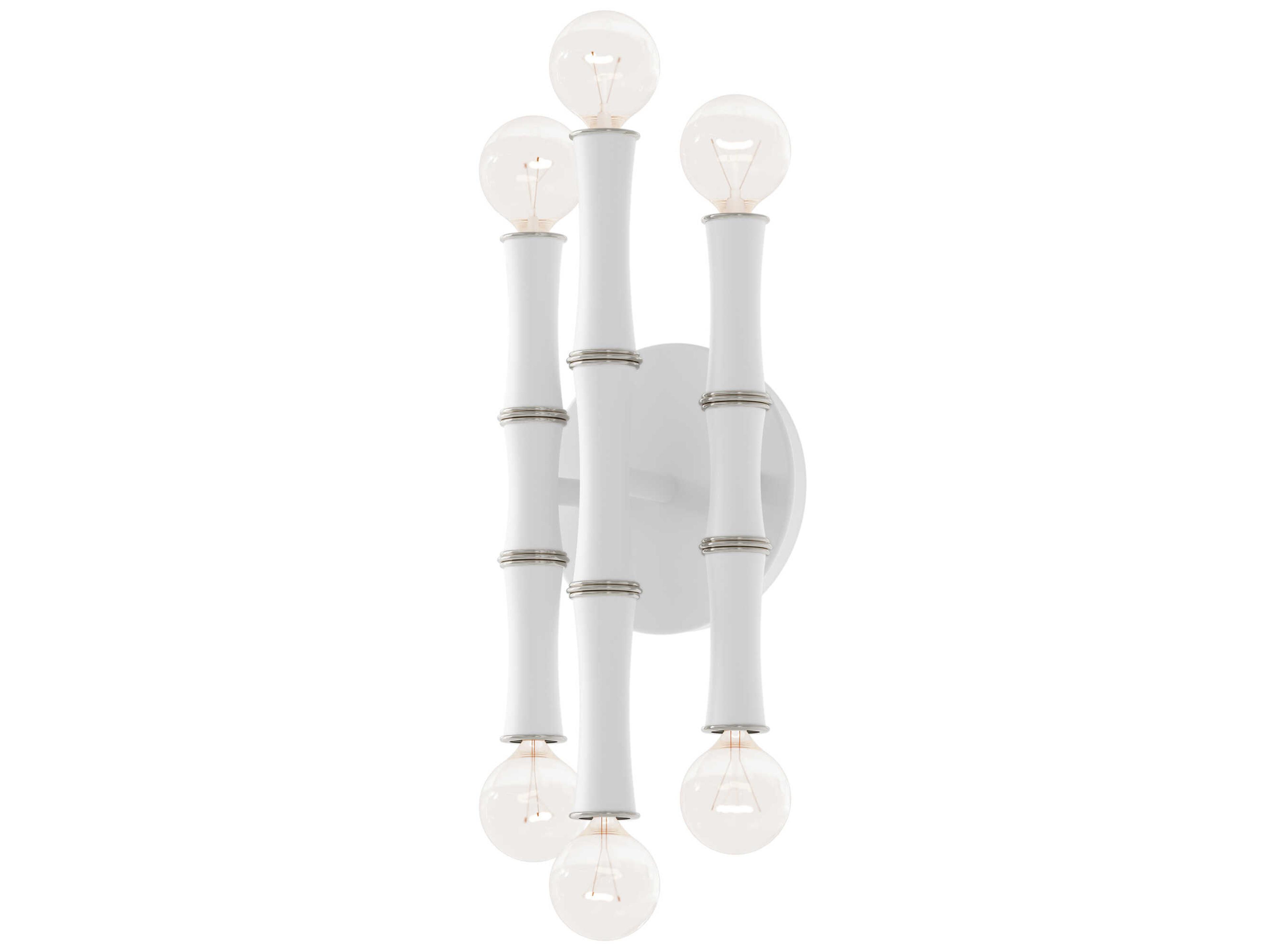 Robert Abbey Kane 6-Light Matte Daisy White Wall Sconce
