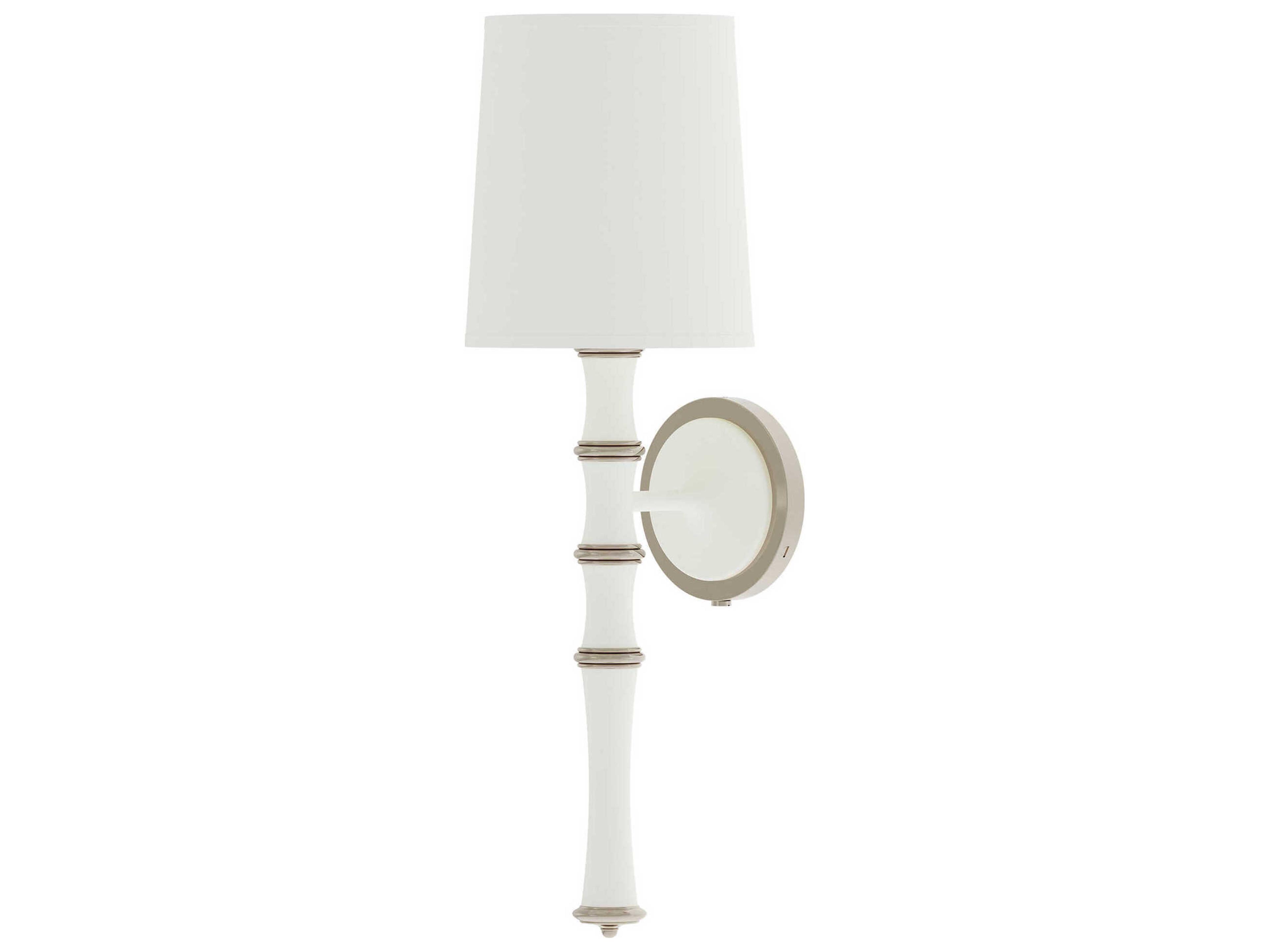 Robert Abbey Kane 1-Light Matte Daisy White Wall Sconce