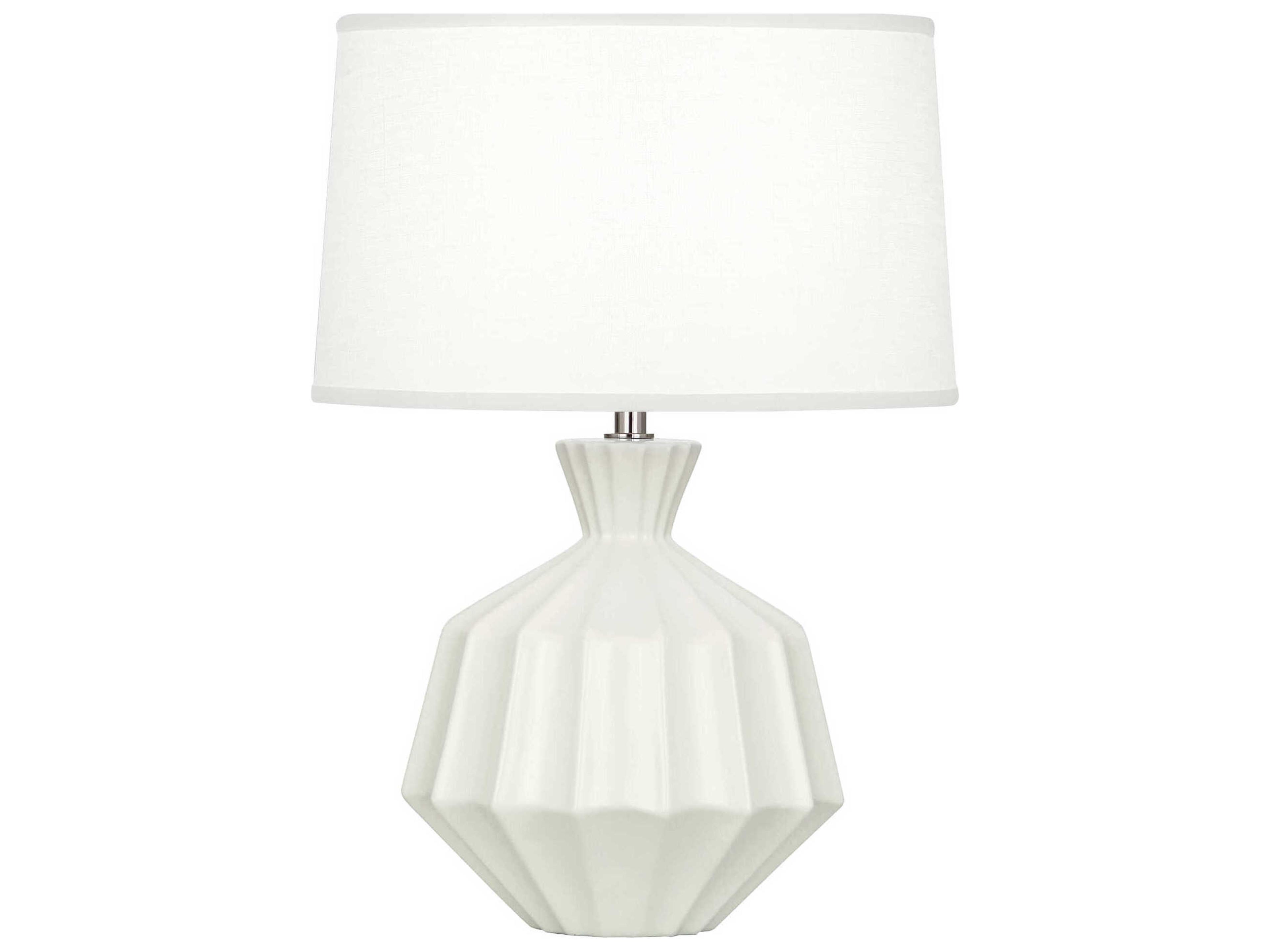 Orion Matte Lily Glazed White Table Lamp