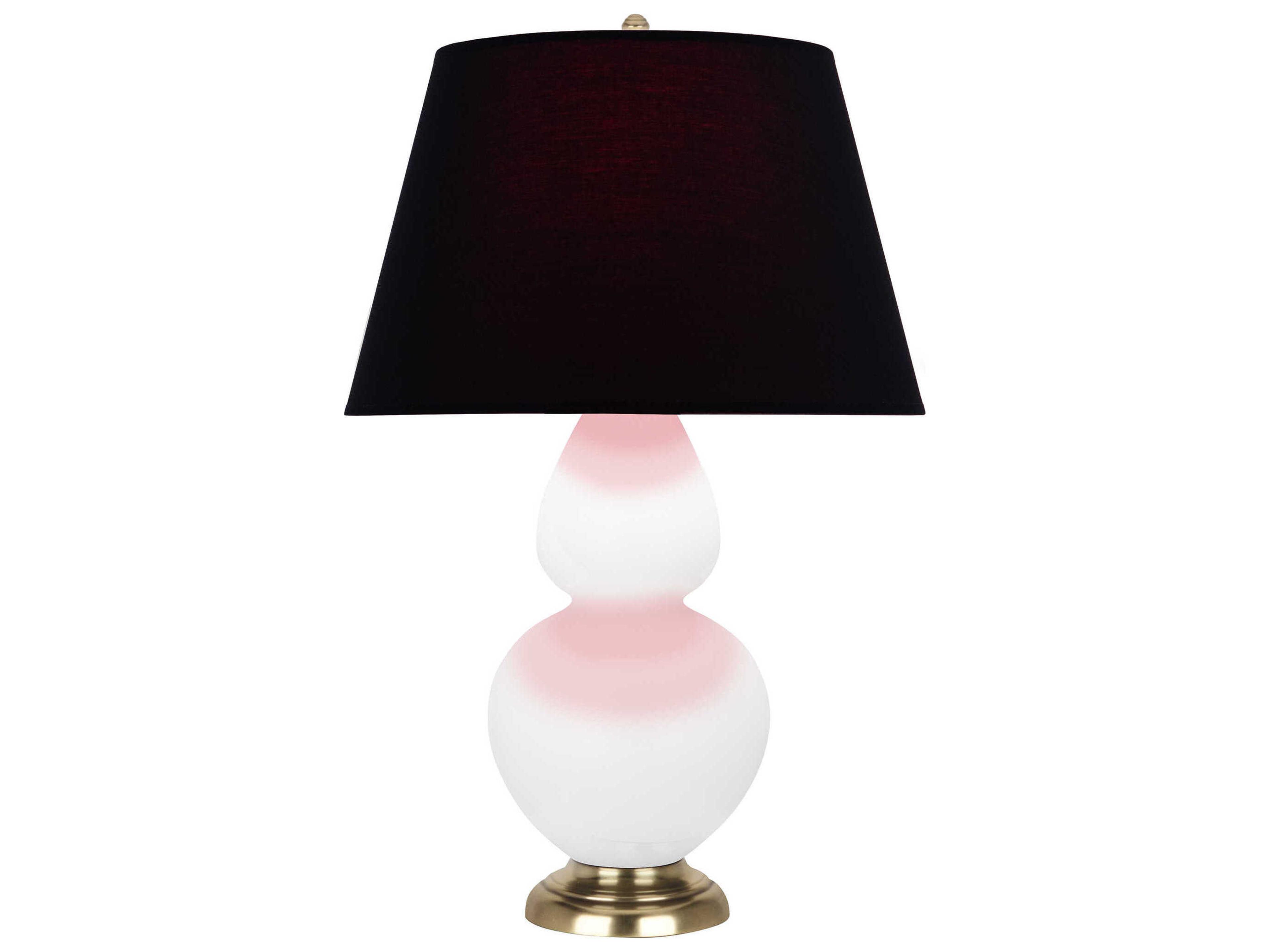 Robert Abbey Double Gourd Matte Lily Glazed White Buffet Lamp