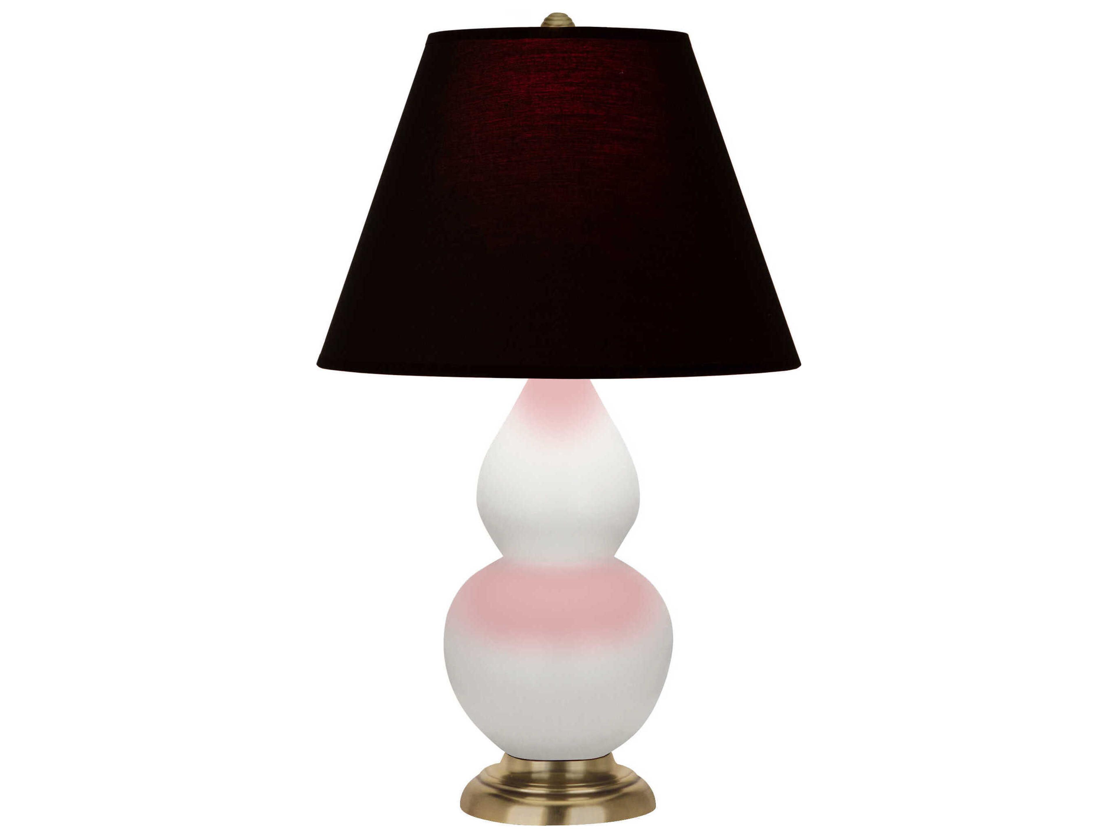 Robert Abbey Small Double Gourd Matte Lily Glazed White Table Lamp