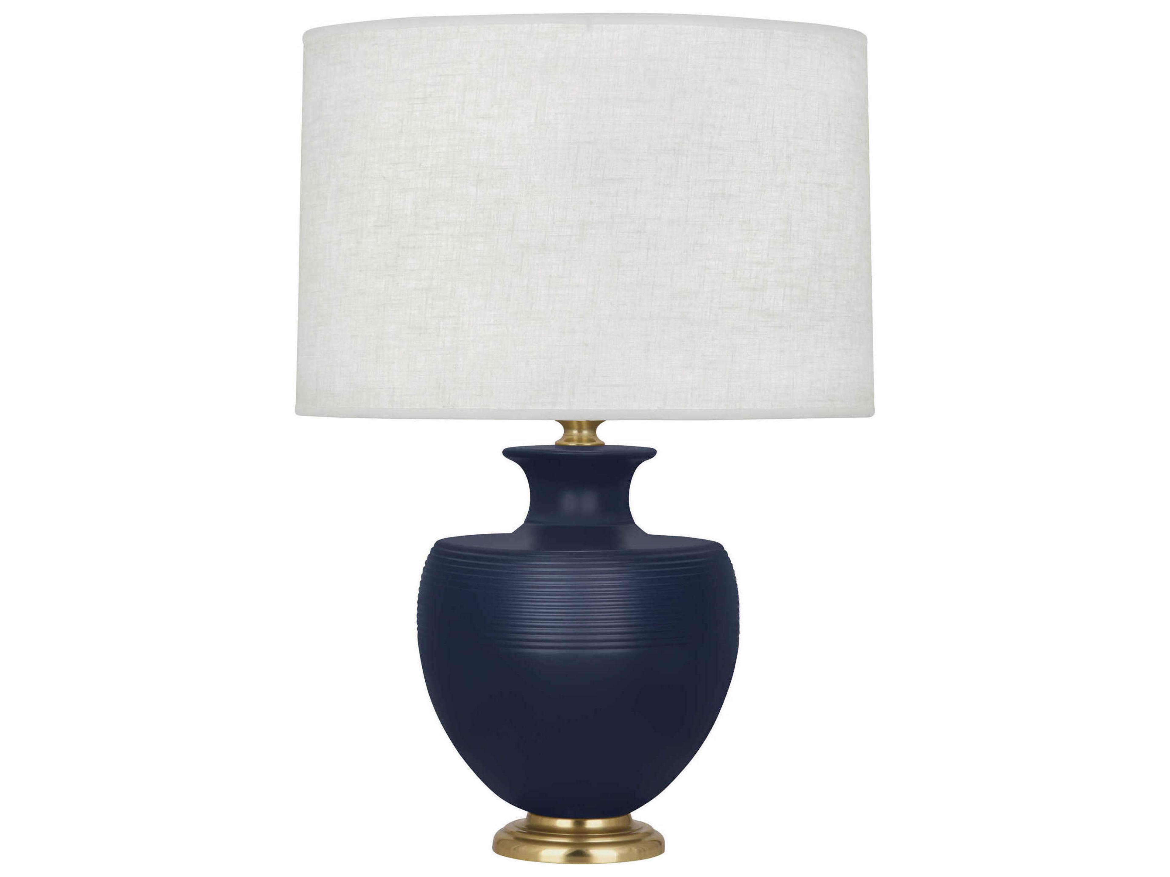 Michael Berman Atlas Table Lamp in Matte Midnight Blue