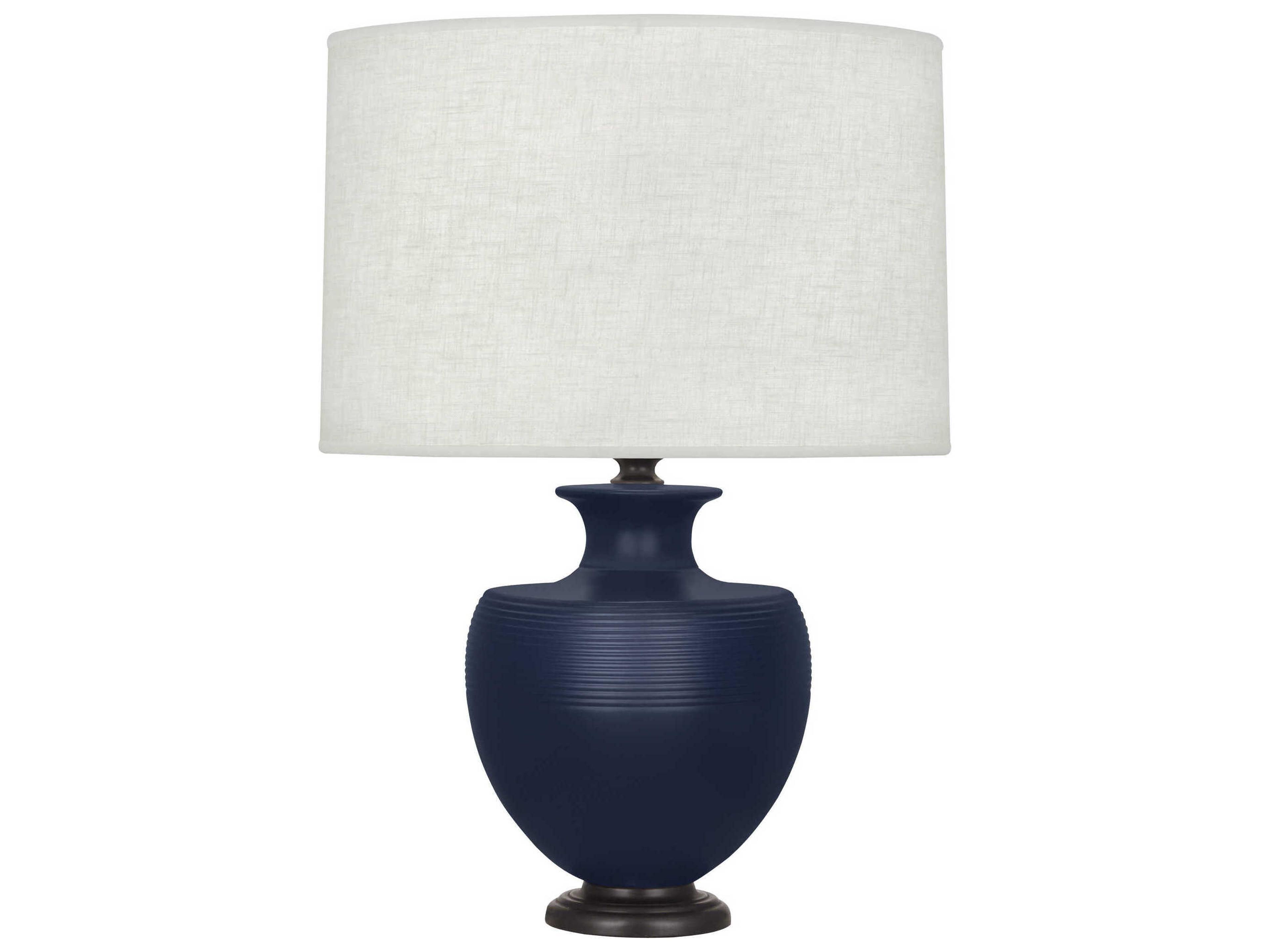 Robert Abbey Michael Berman Atlas Matte Midnight Blue Buffet Lamp