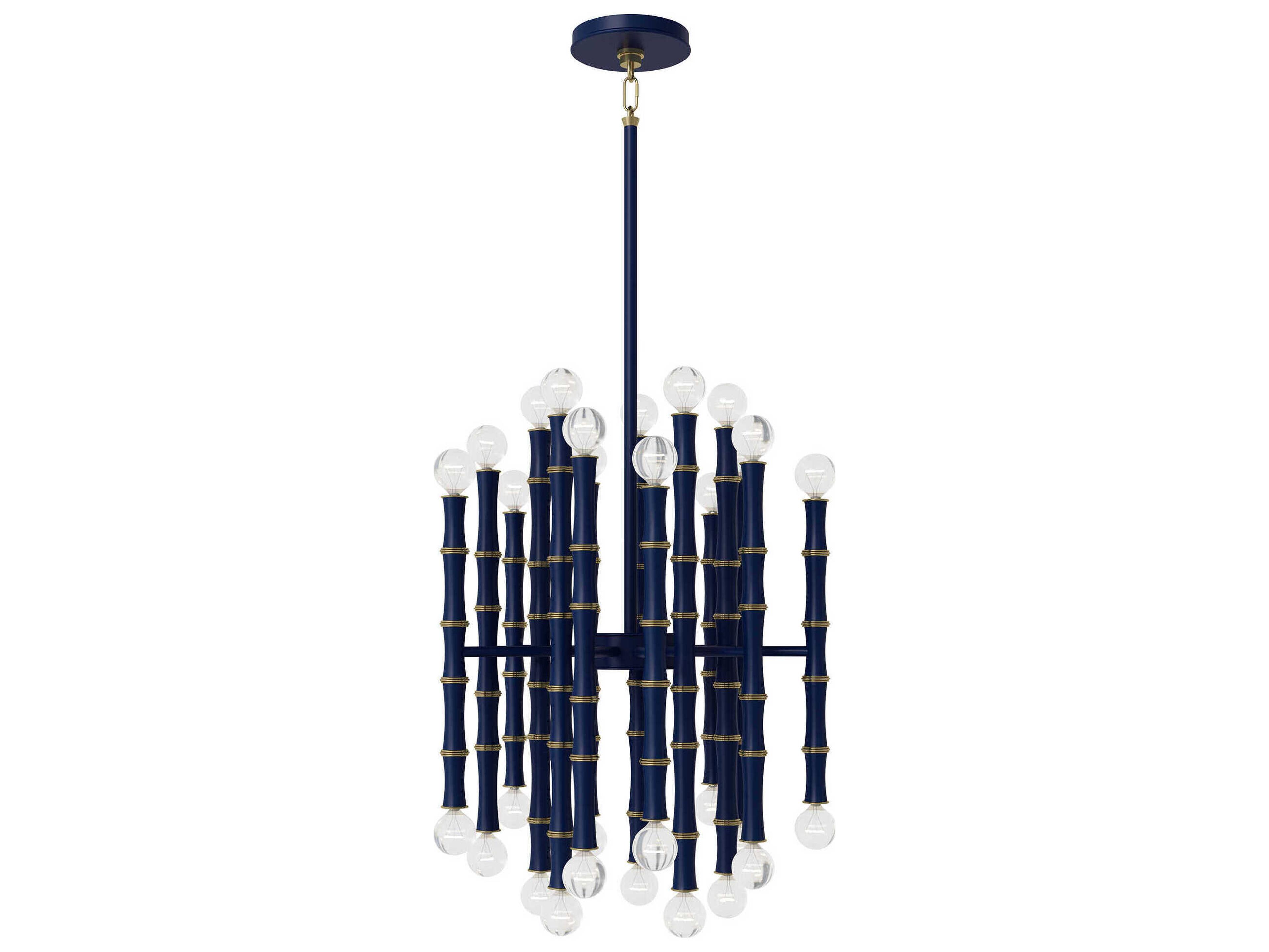 Kane 30-Light Matte Midnight Blue Pendant