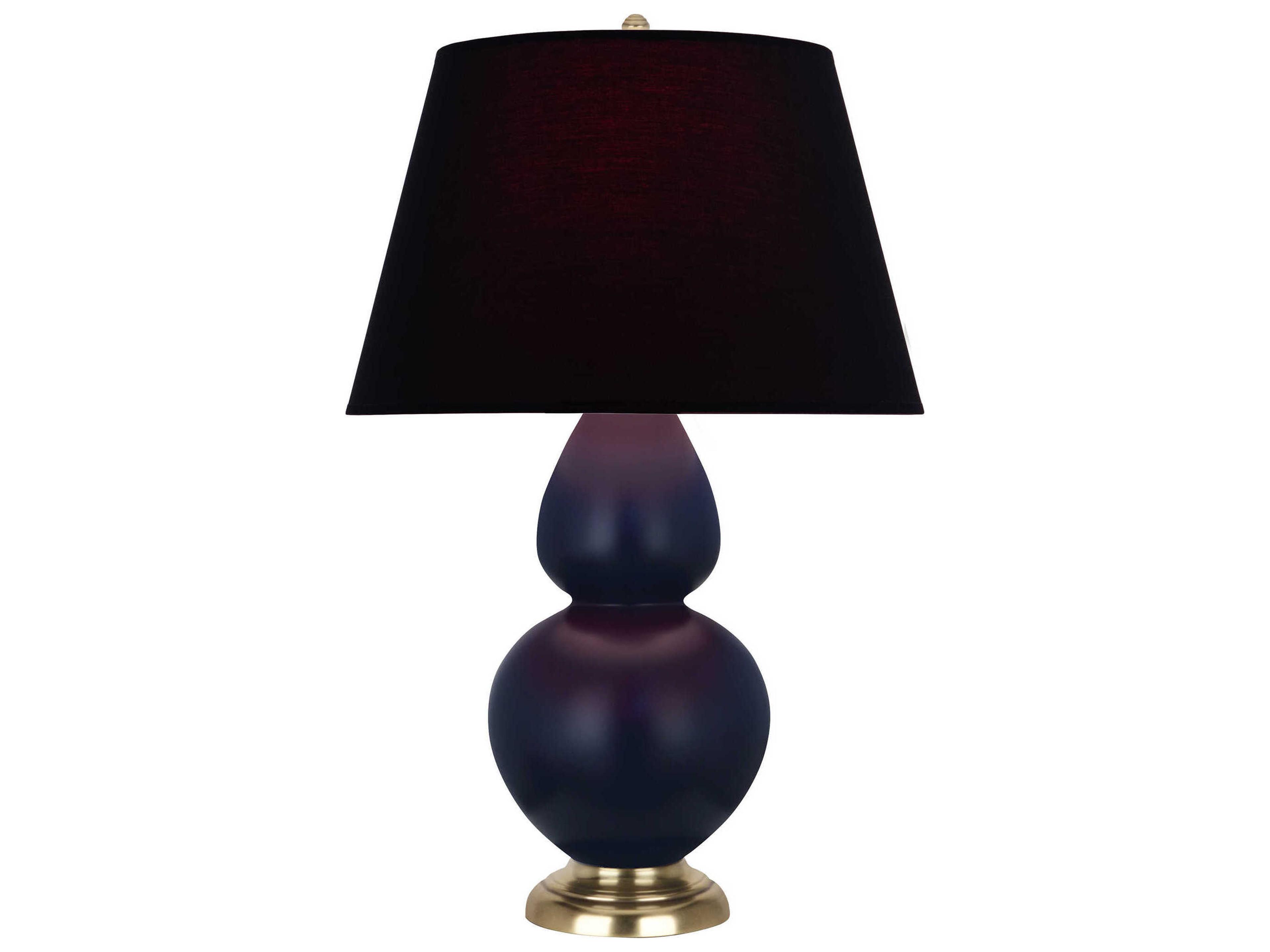 Robert Abbey Double Gourd Matte Midnight Blue Glazed Buffet Lamp