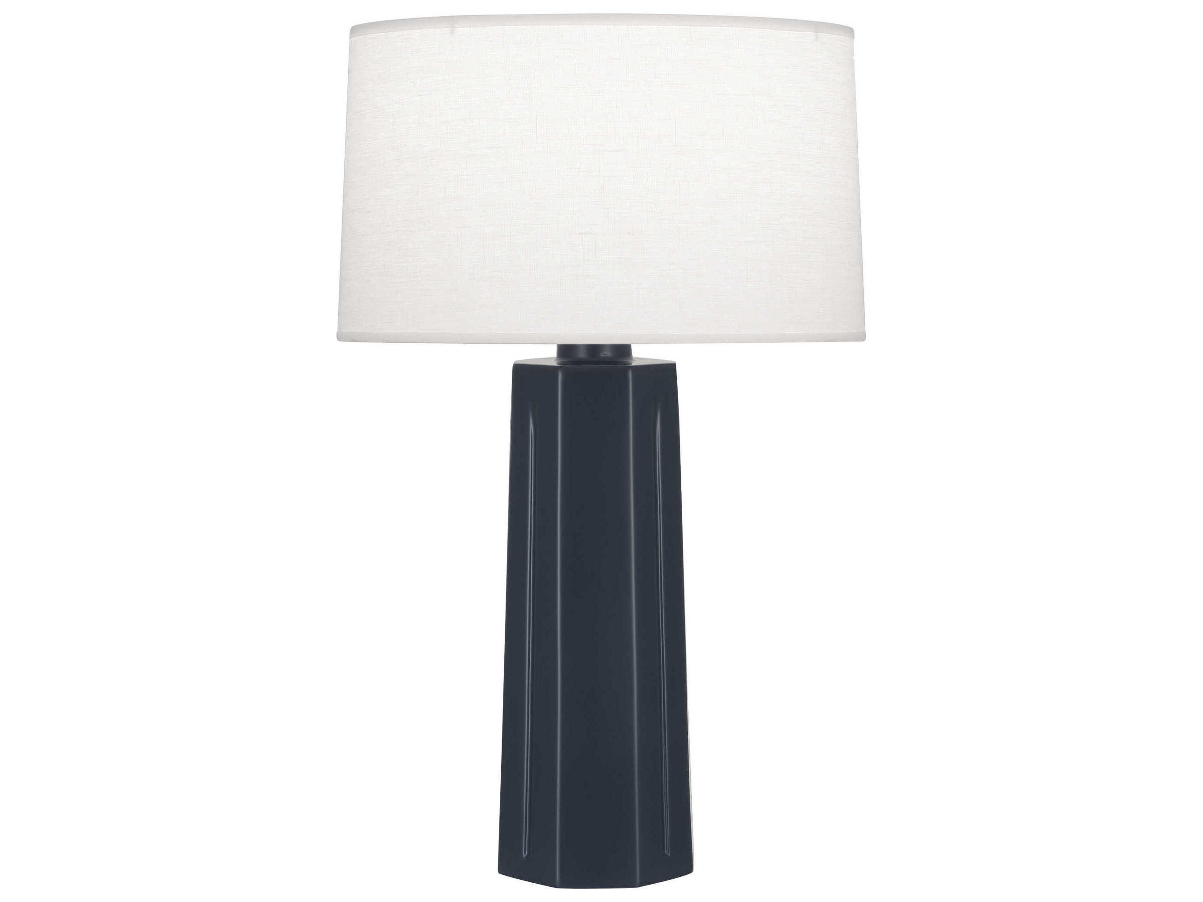 Mason Matte Midnight Blue Glazed Buffet Lamp