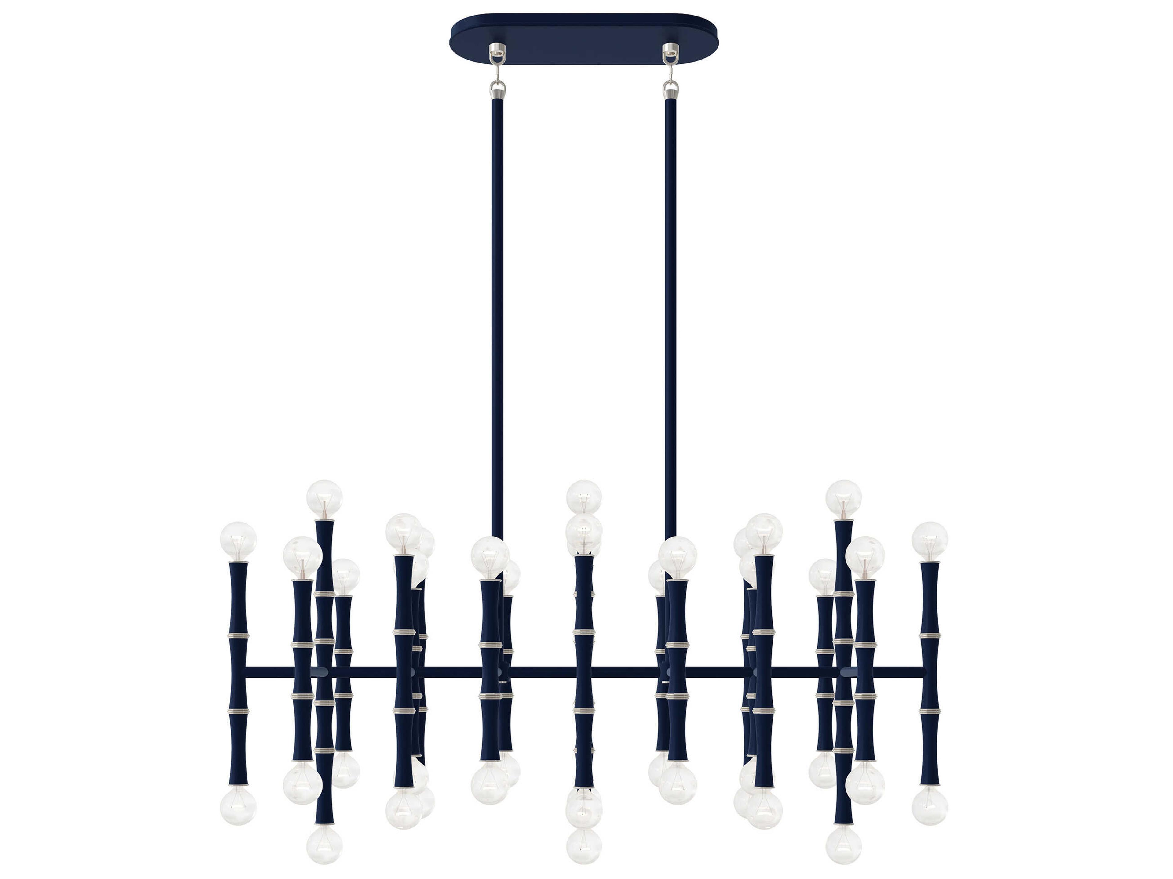 Robert Abbey Kane 42-Light Matte Midnight Blue Island Pendant