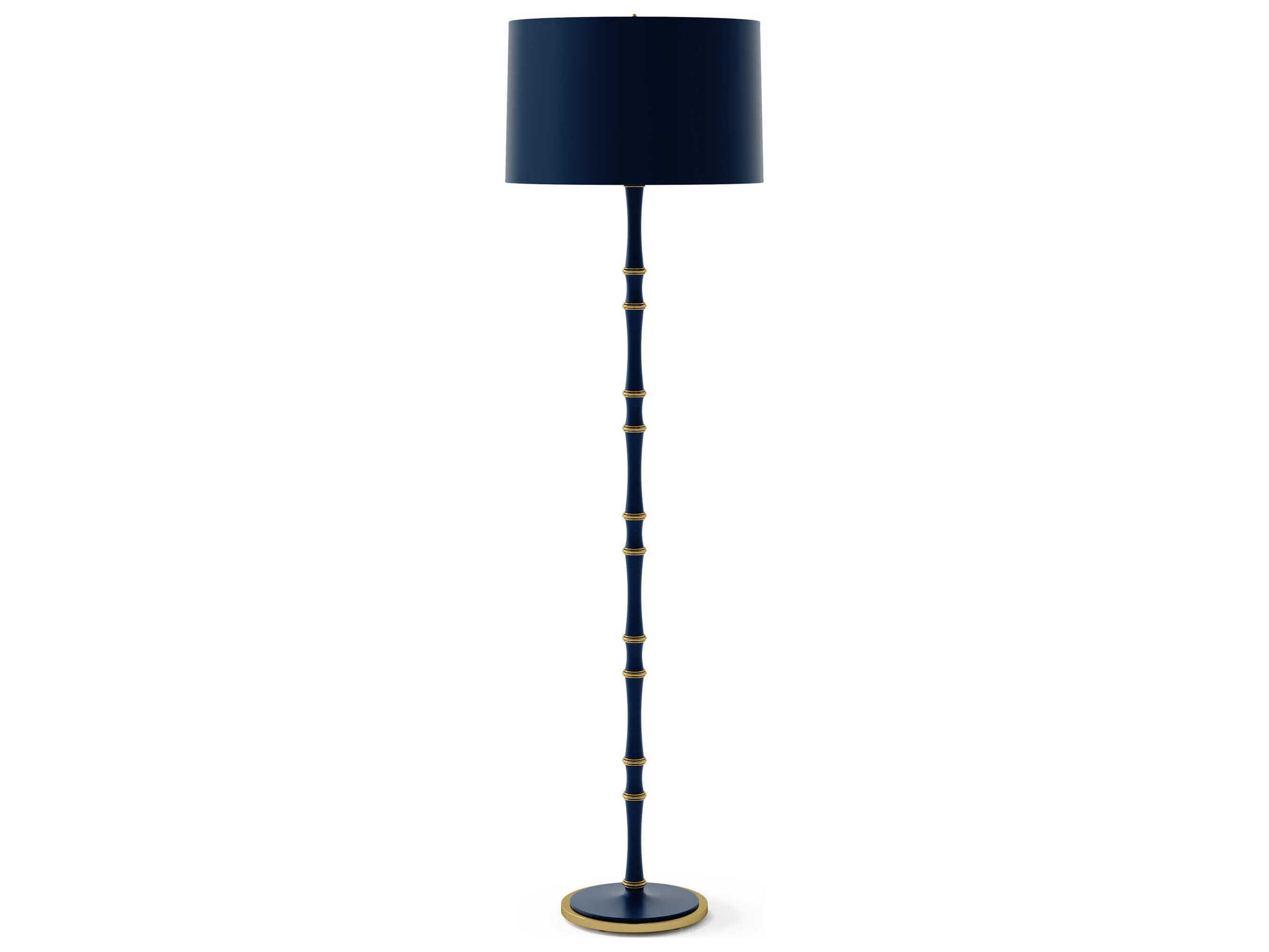 Kane Matte Midnight Blue Floor Lamp