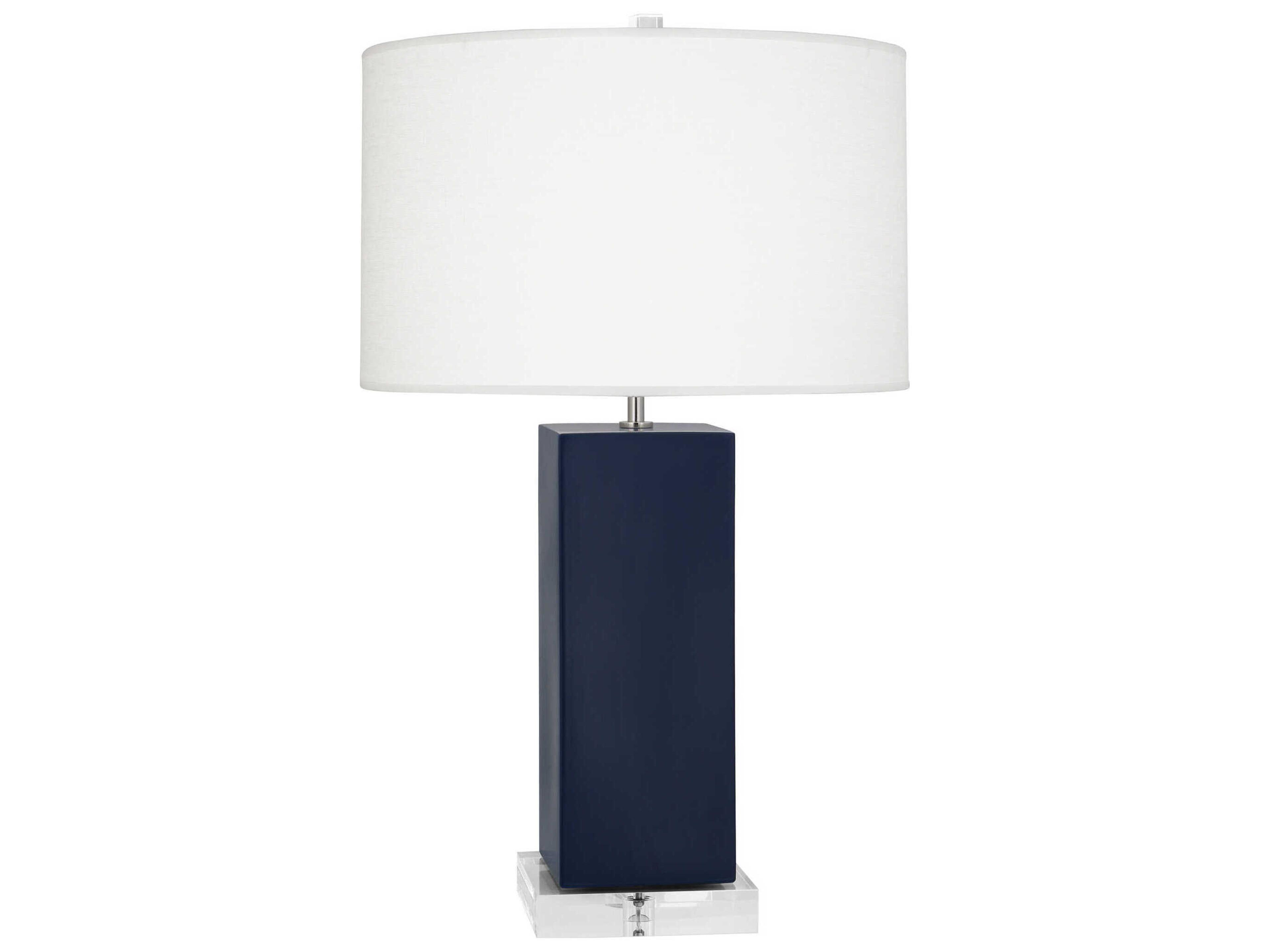 Harvey Matte Midnight Blue Glazed Buffet Lamp