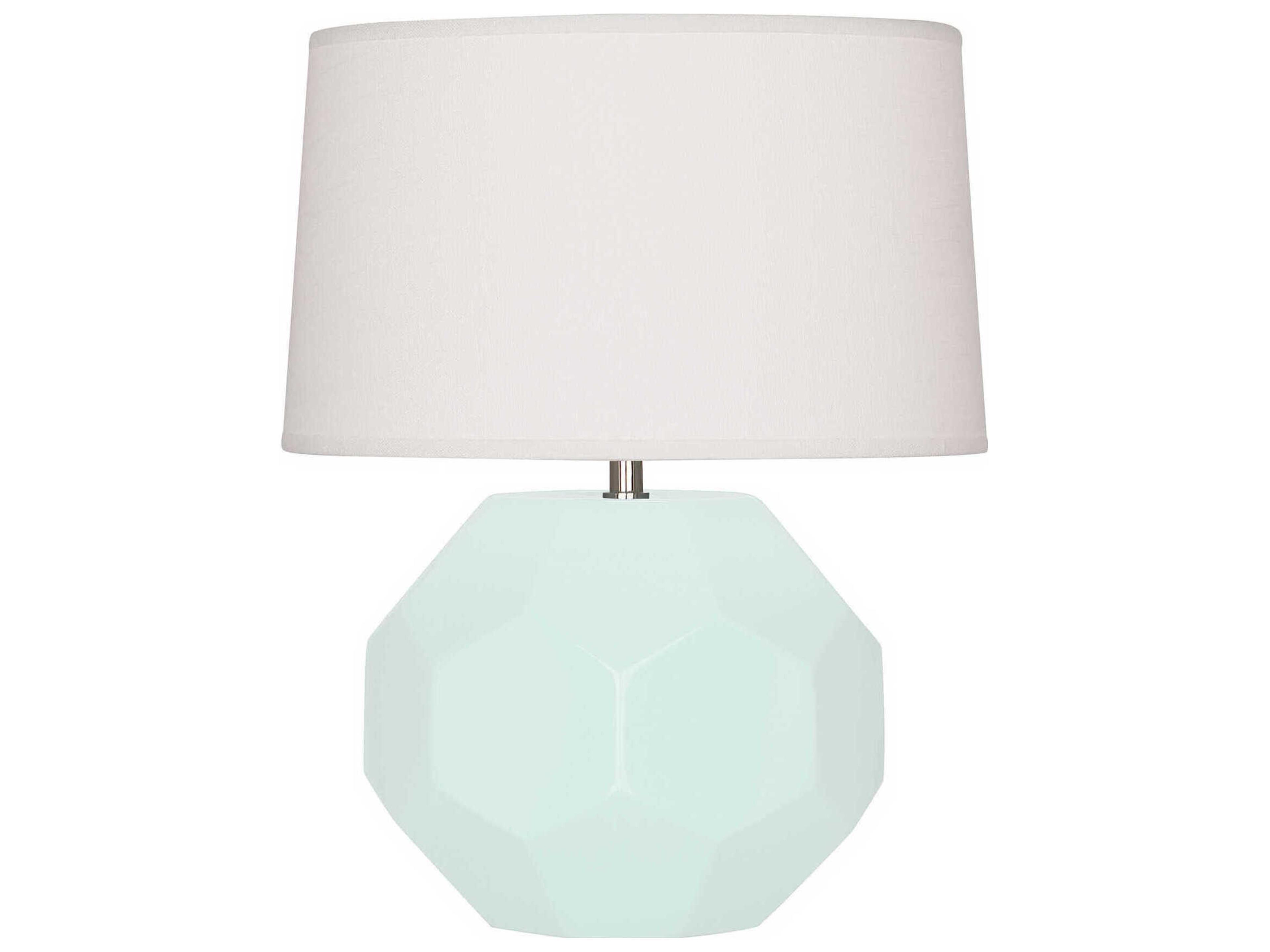 Franklin Mint Glazed Green Table Lamp