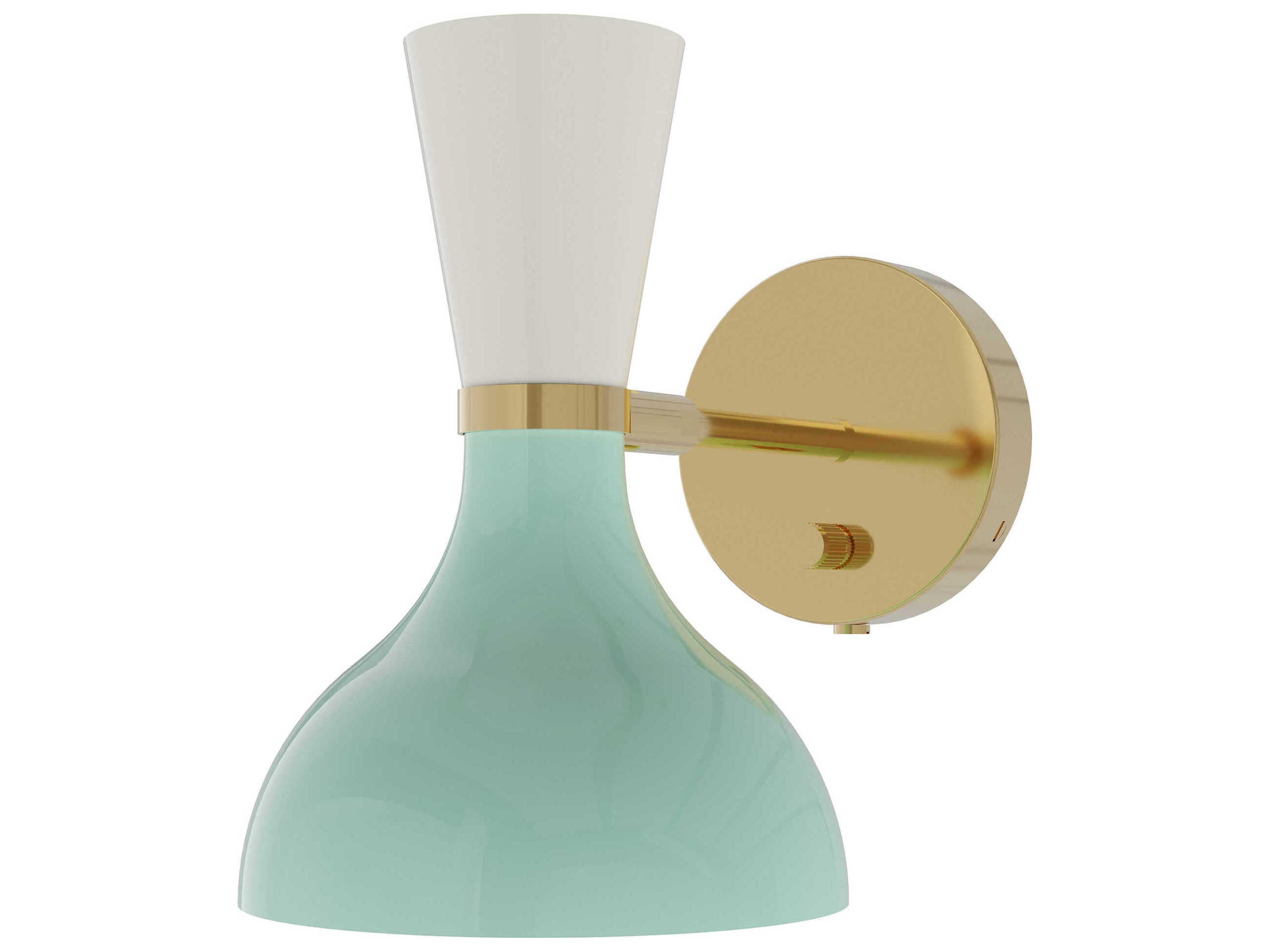 Clare 1-Light Mint Lily Green Wall Sconce