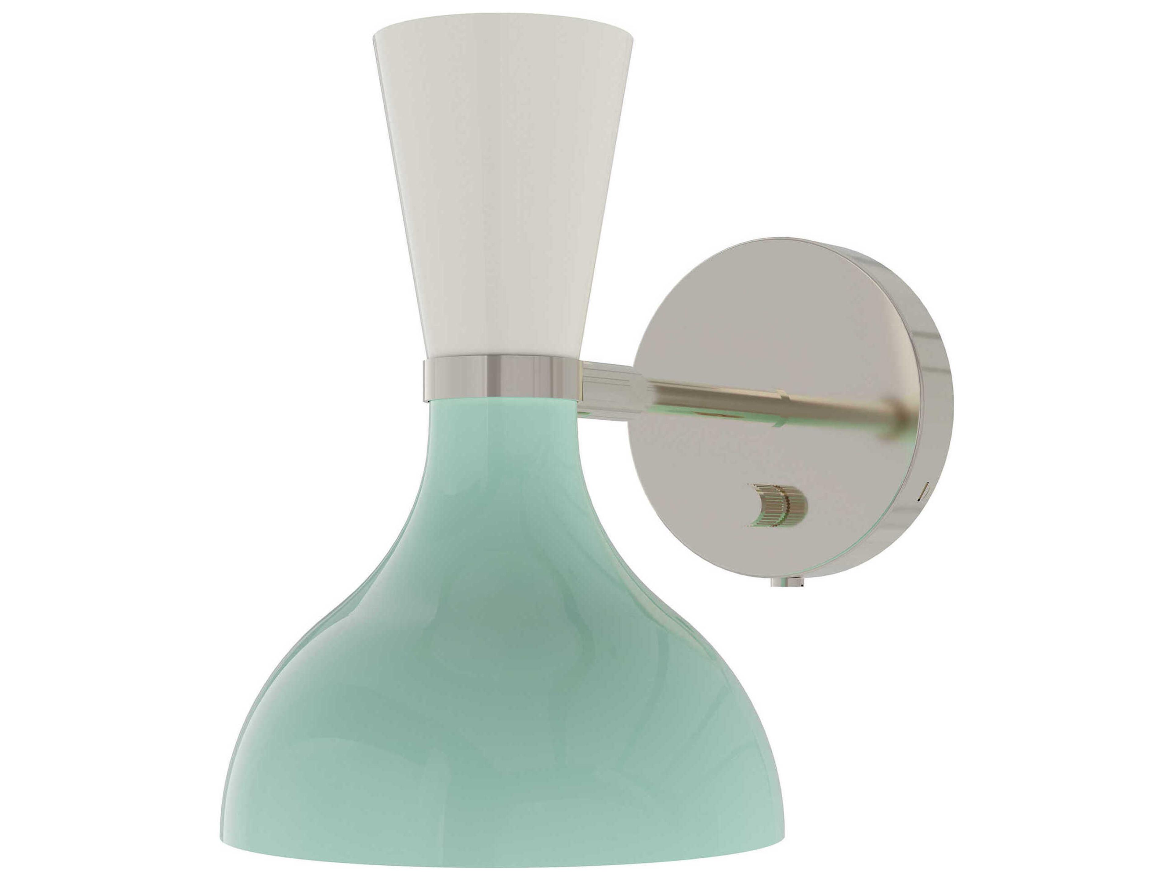 Robert Abbey Clare 1-Light Mint Lily Green Wall Sconce