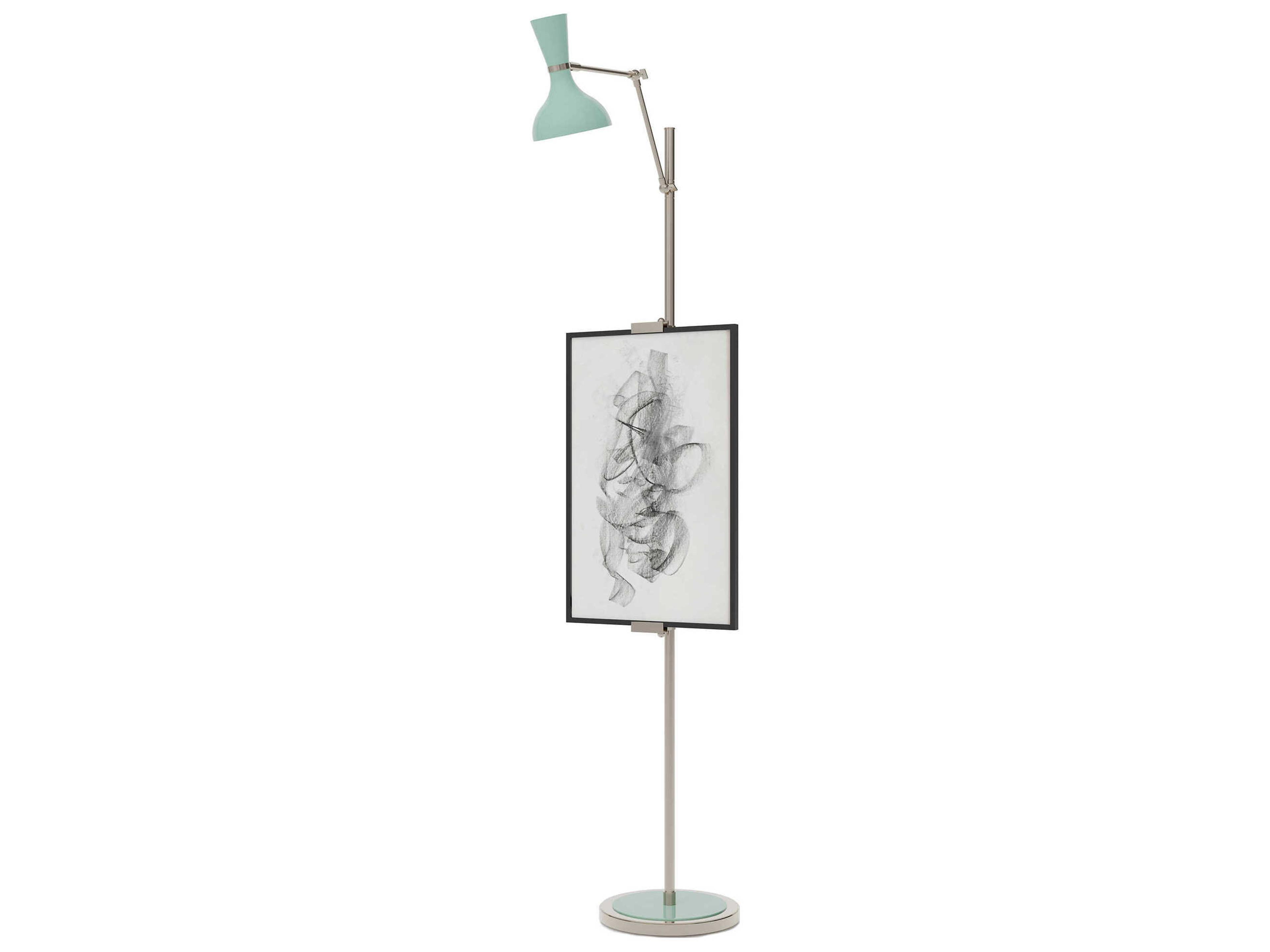 Robert Abbey Clare Mint Green Floor Lamp