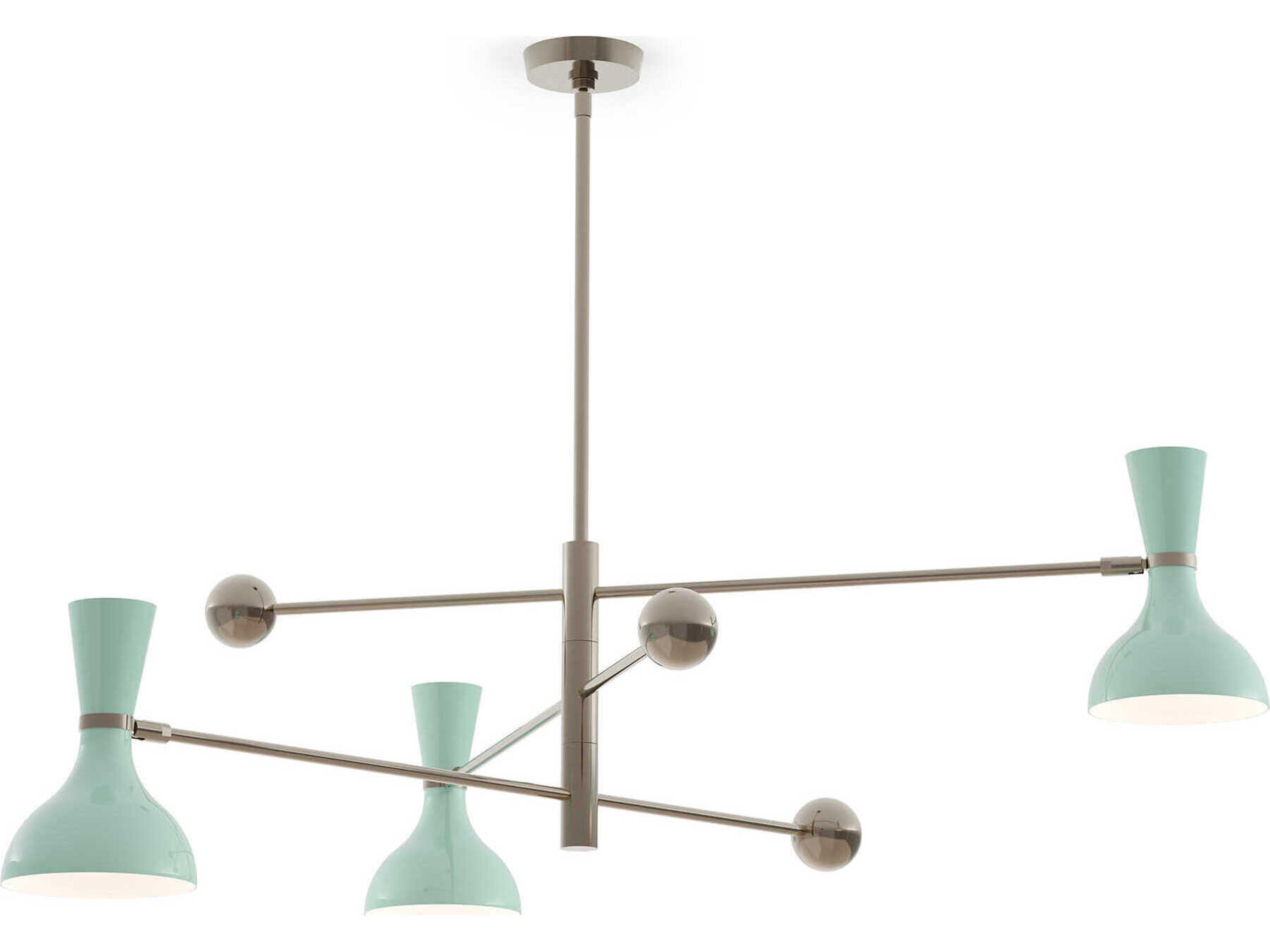 Robert Abbey Clare 3-Light Mint Green Chandelier