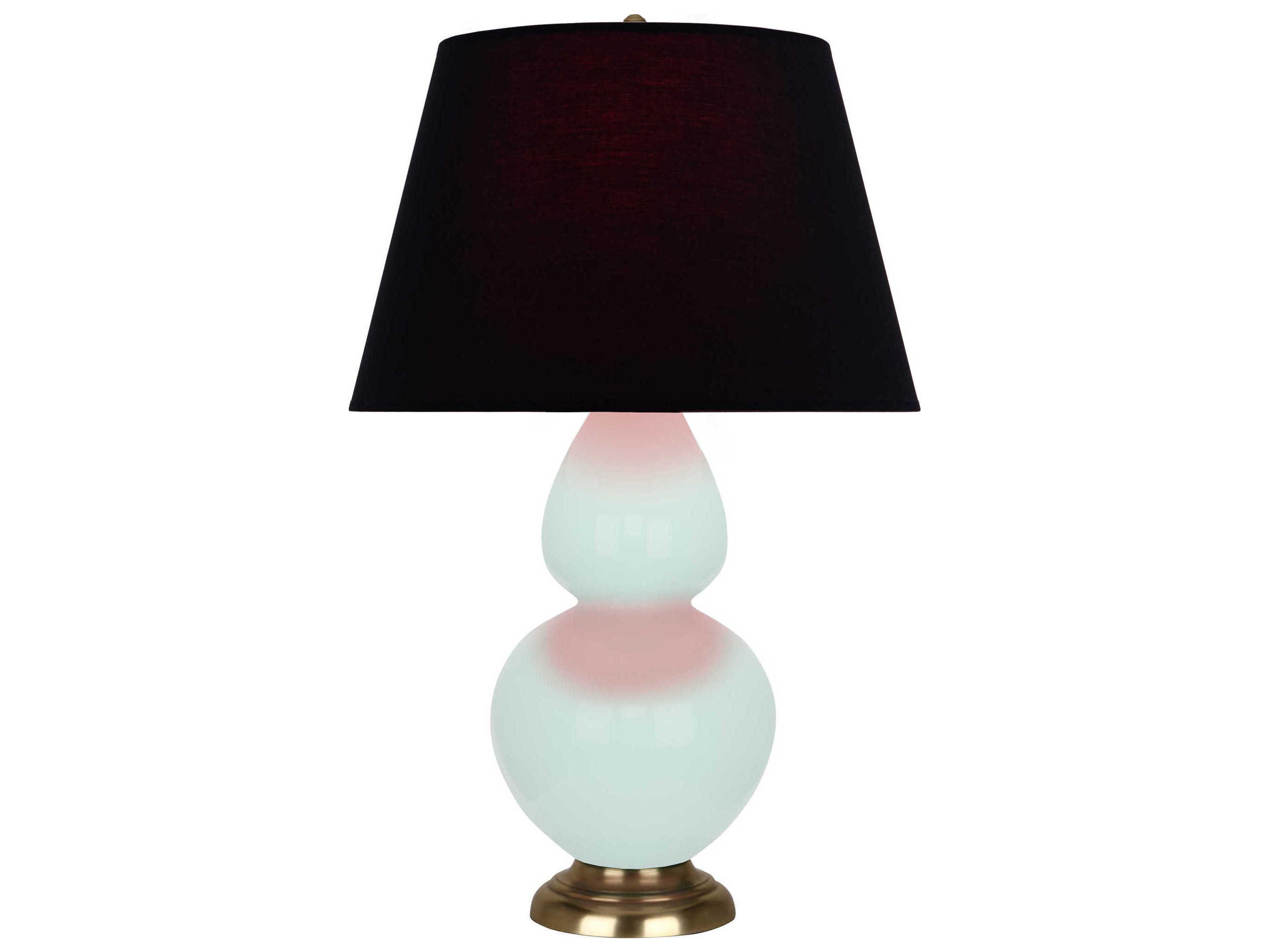 Robert Abbey Double Gourd Mint Glazed Green Buffet Lamp