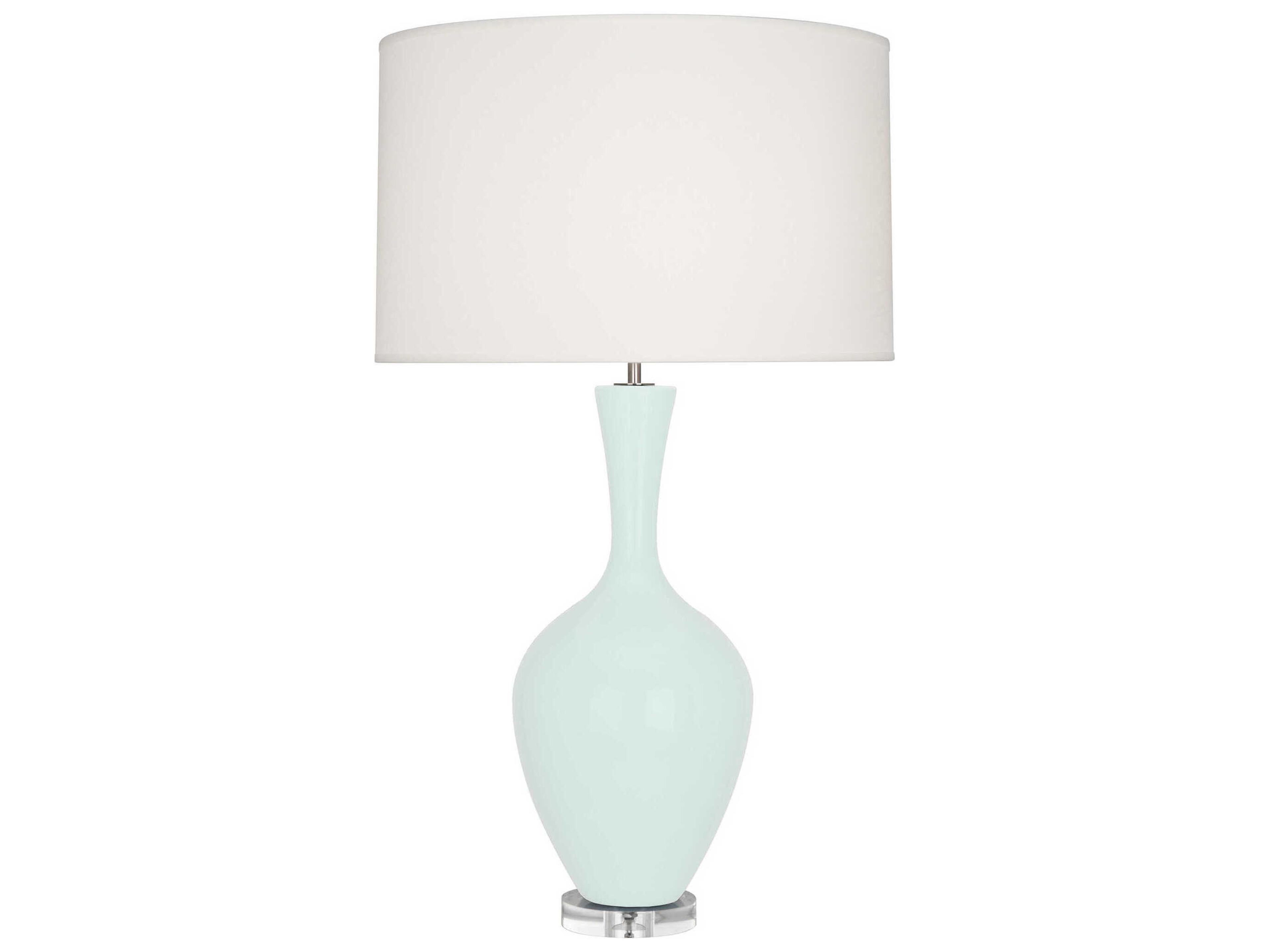 Audrey Mint Glazed Green Buffet Lamp