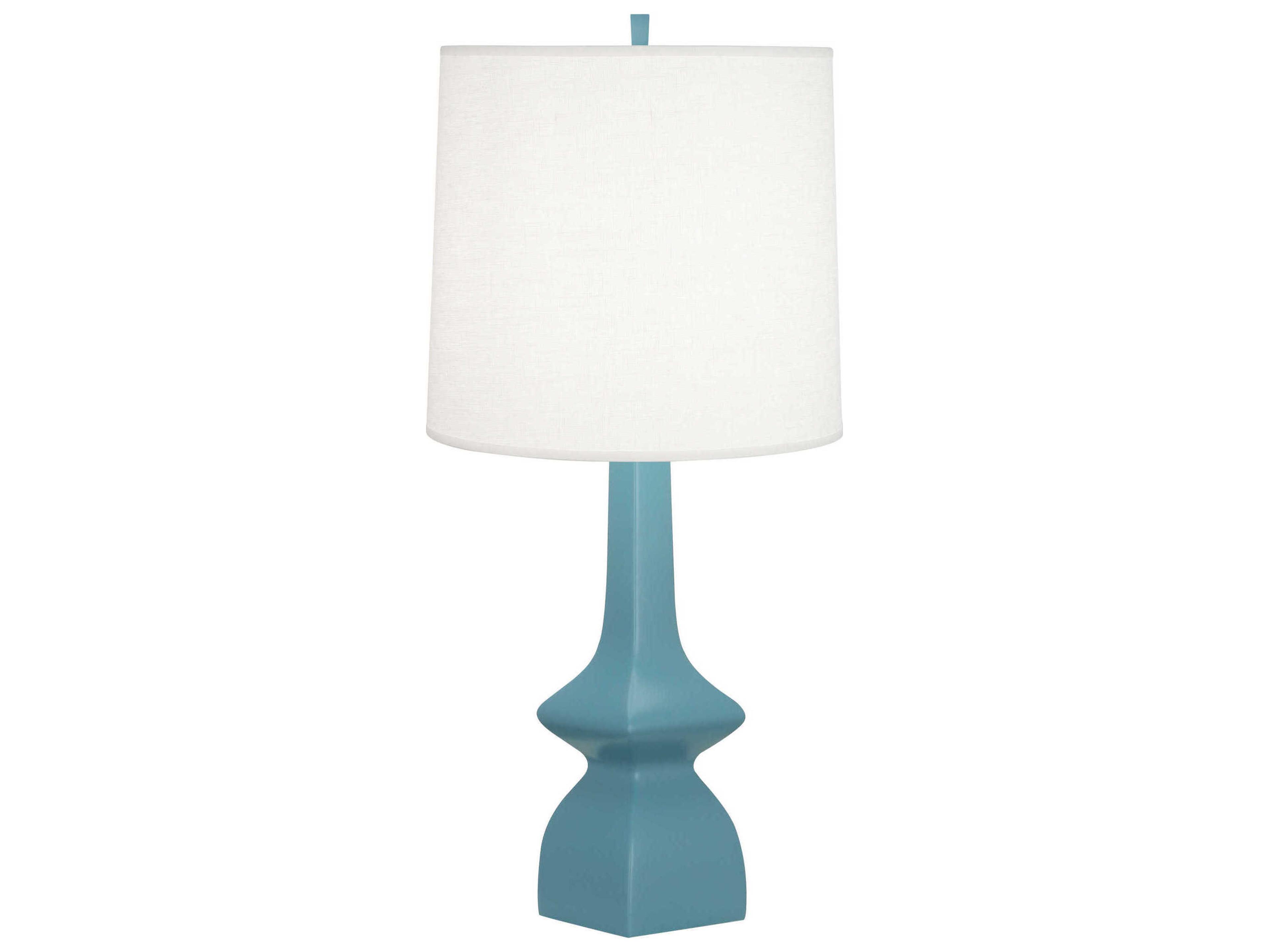 Jasmine Matte Steel Blue Glazed Buffet Lamp