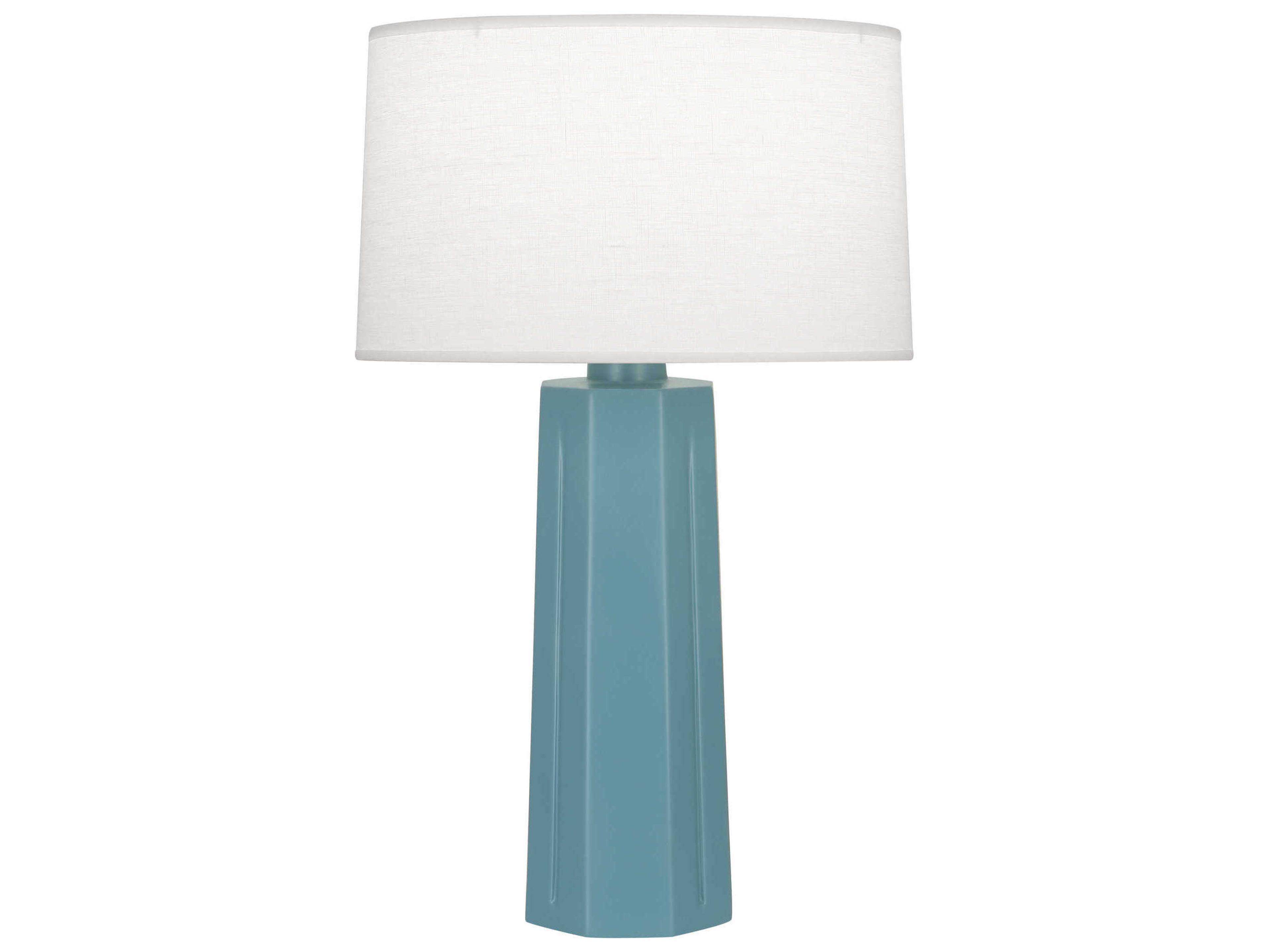 Mason Matte Steel Blue Glazed Buffet Lamp