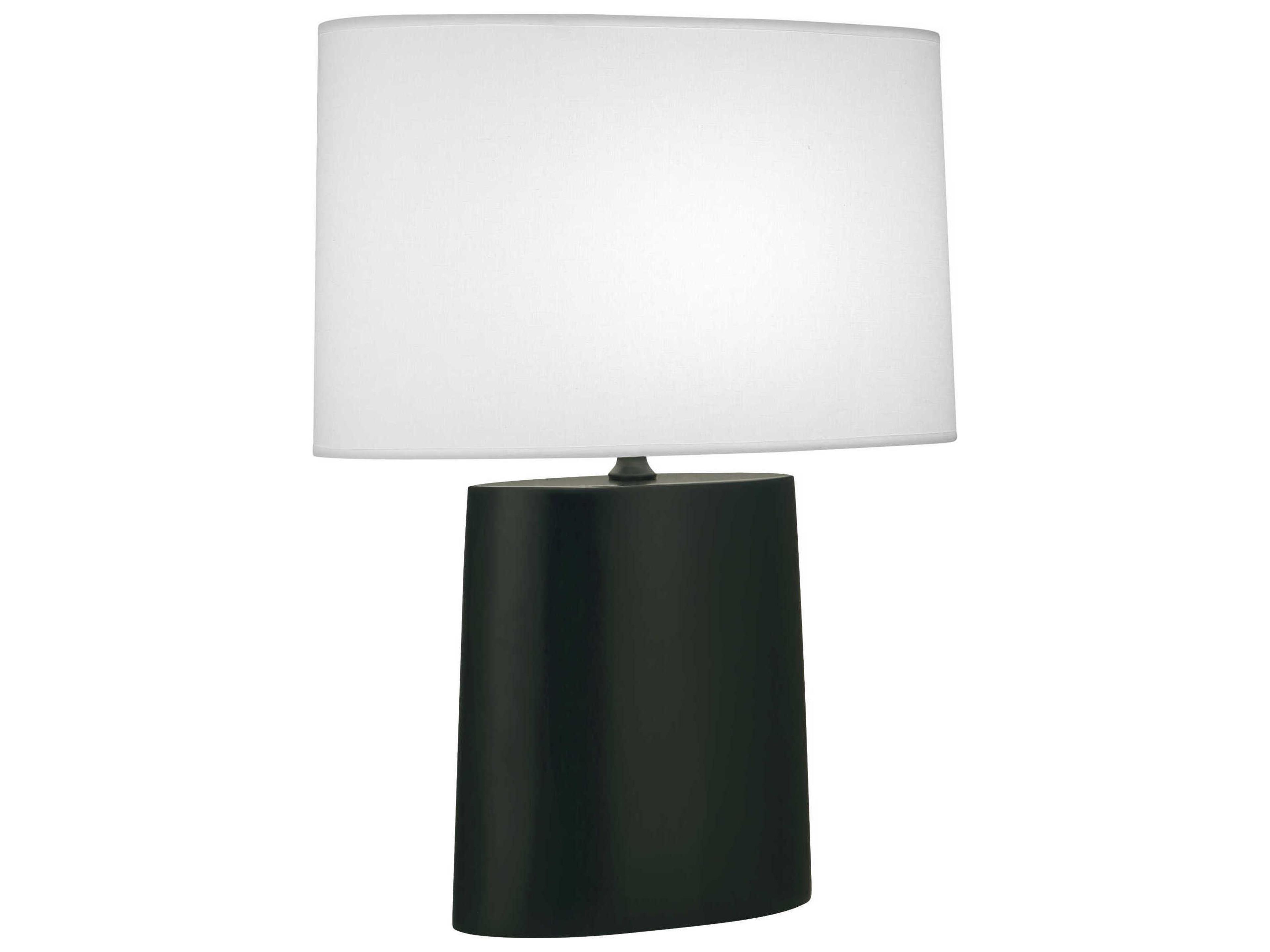 Victor Matte Obsidian Glazed Black Buffet Lamp