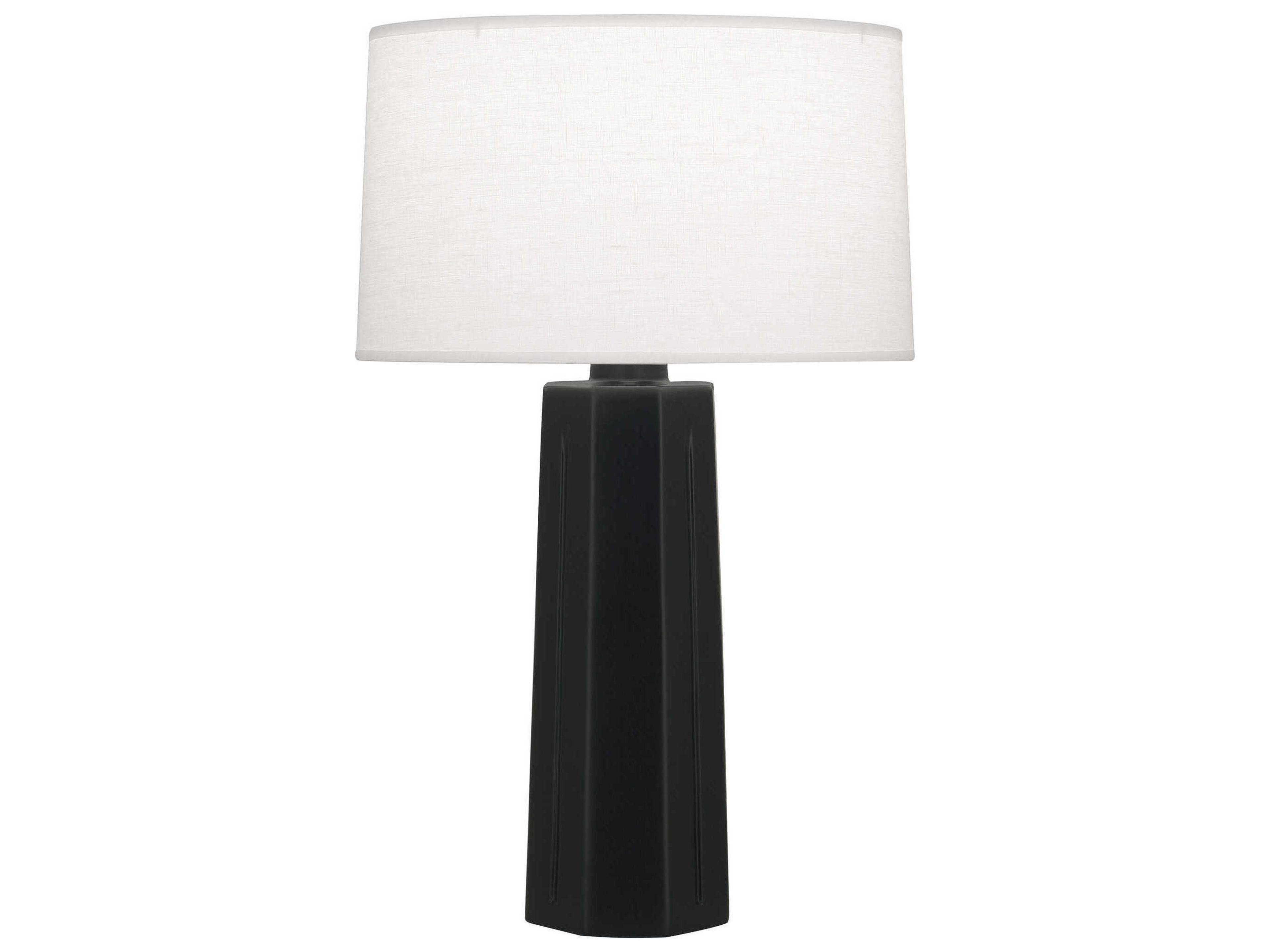 Mason Matte Obsidian Glazed Black Buffet Lamp