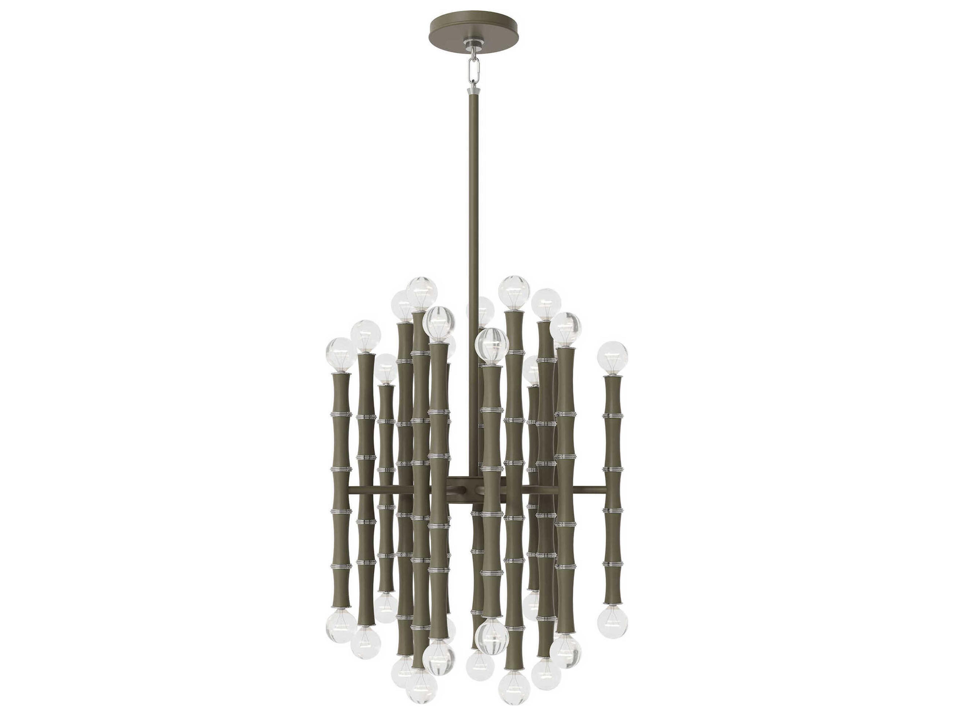 Robert Abbey Kane 30-Light Matte Smokey Taupe Brown Pendant