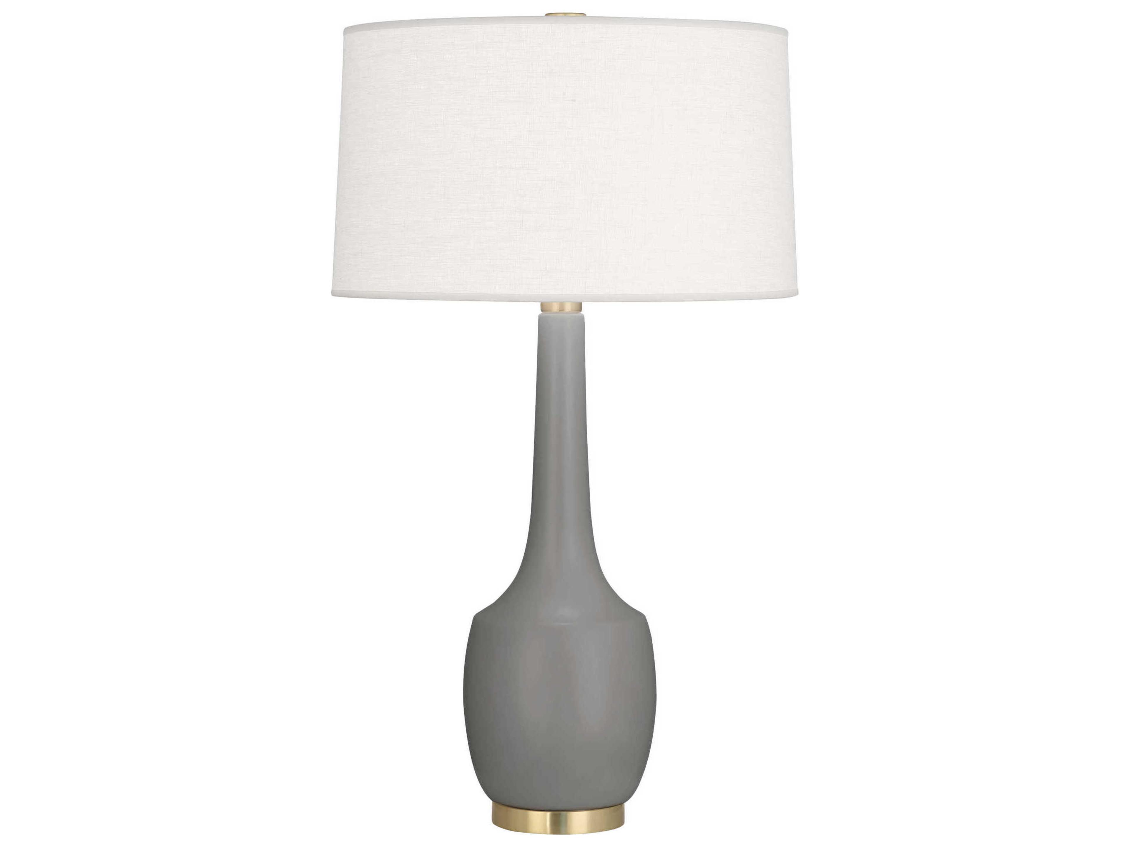 Delilah Matte Smokey Taupe Glazed Gray Buffet Lamp