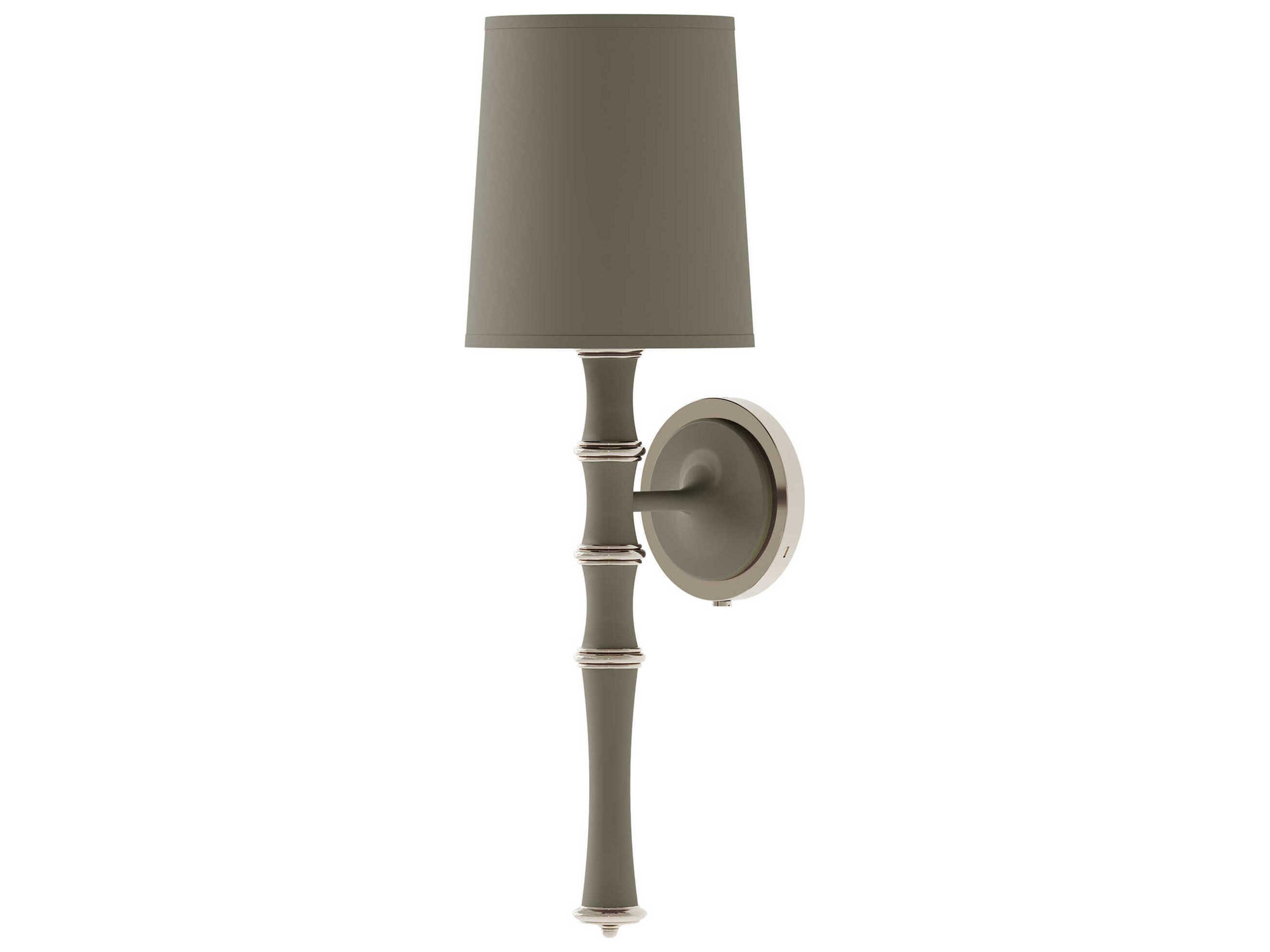 Robert Abbey Kane 1-Light Matte Smokey Taupe Brown Wall Sconce