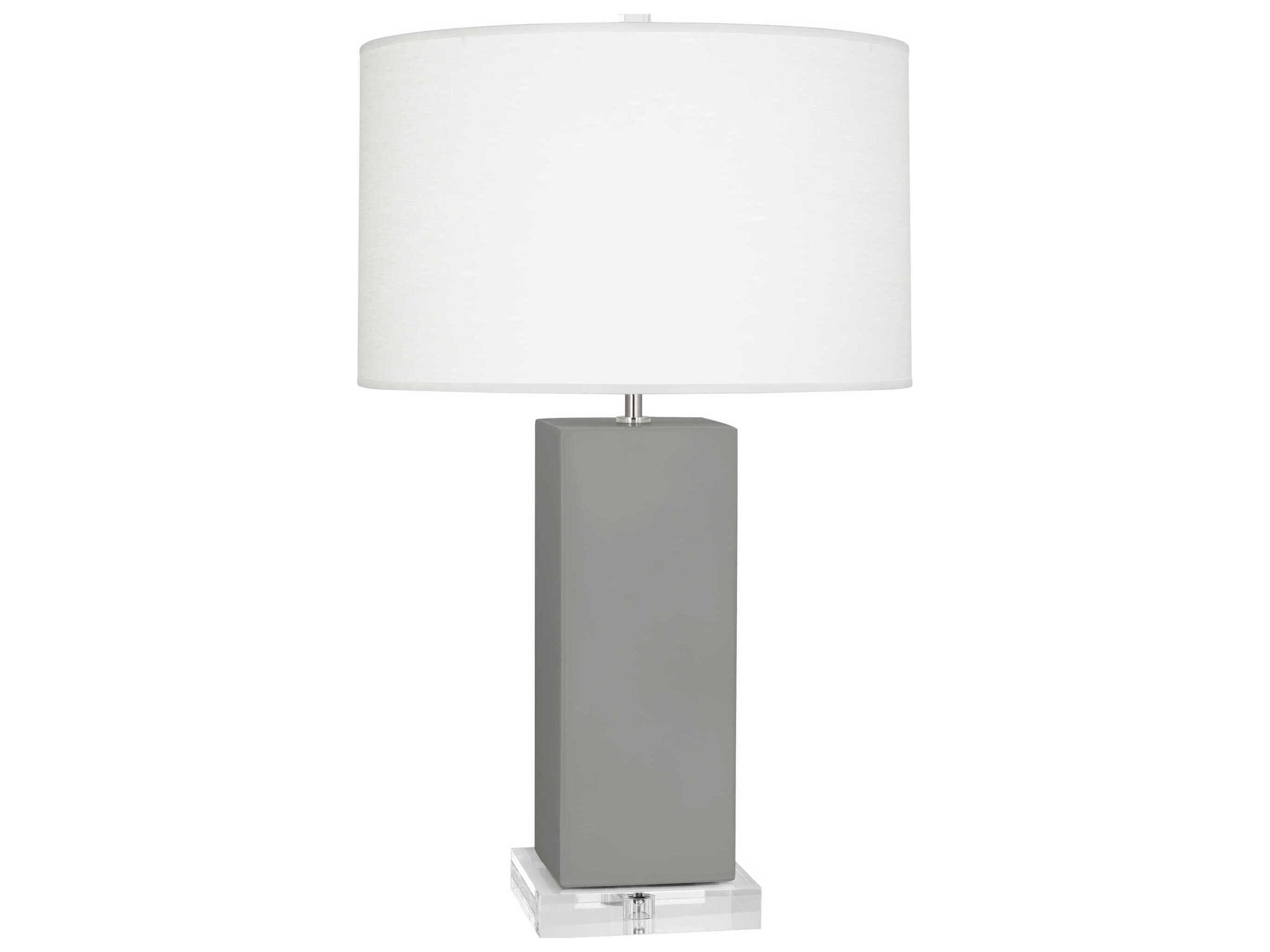 Harvey Matte Smokey Taupe Glazed Gray Buffet Lamp