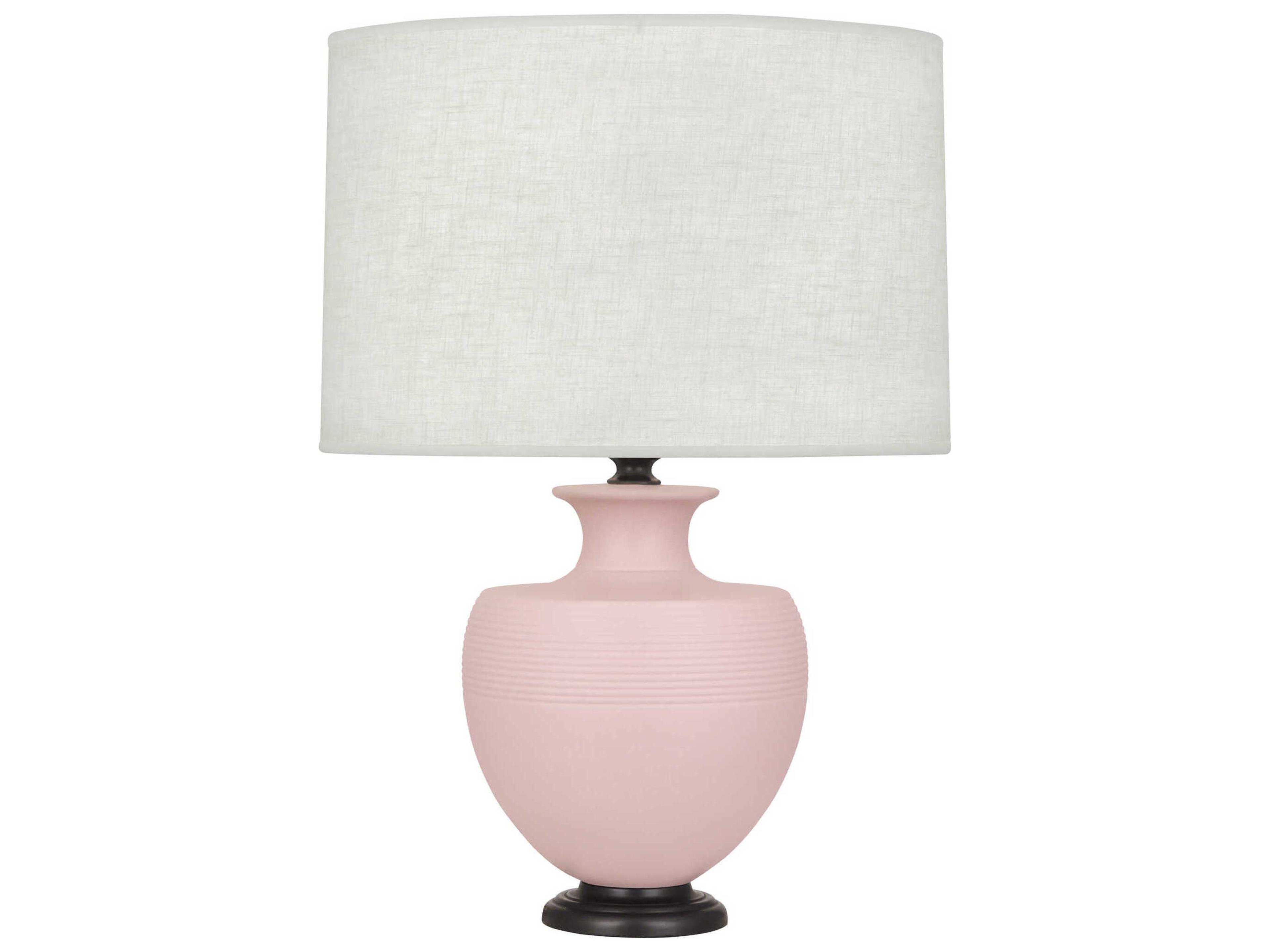 Robert Abbey Michael Berman Atlas Matte Woodrose Glazed Pink Buffet Lamp