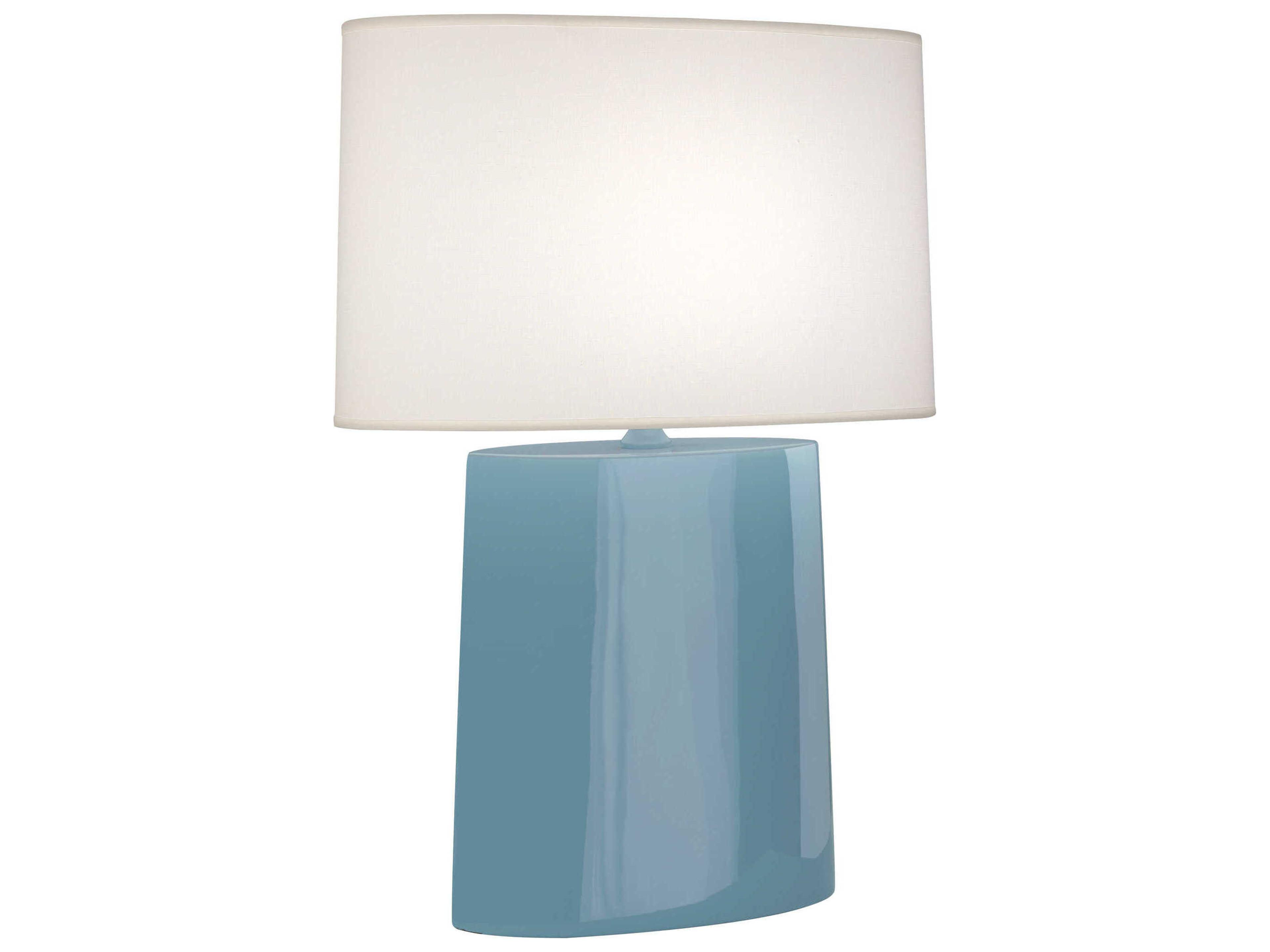 Victor Steel Blue Glazed Buffet Lamp