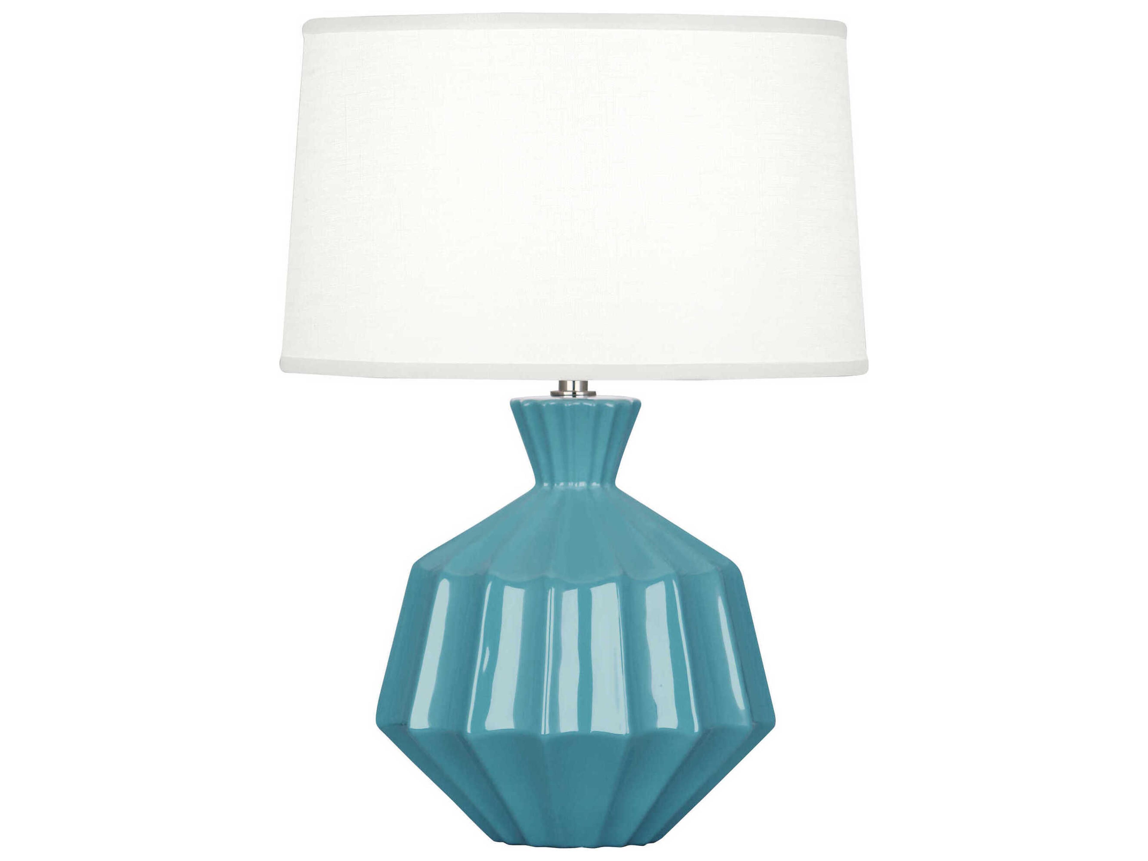 Orion Steel Blue Glazed Table Lamp